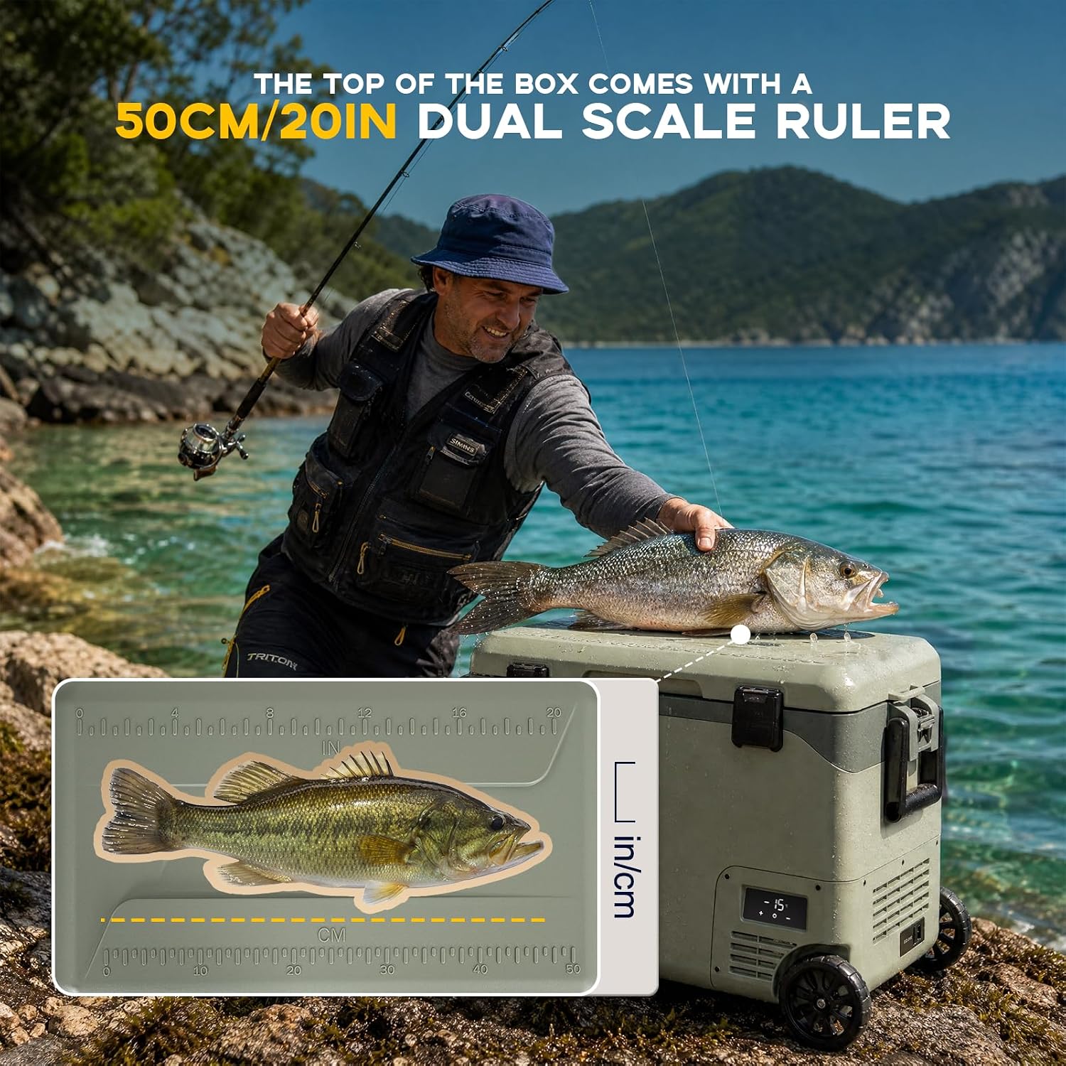 Thumbnail 3 de zcamp GD40W 42.5L Compressor Car Refrigerator: Portable Dual-Power Cooling for Vehicles, Homes, and Outdoors