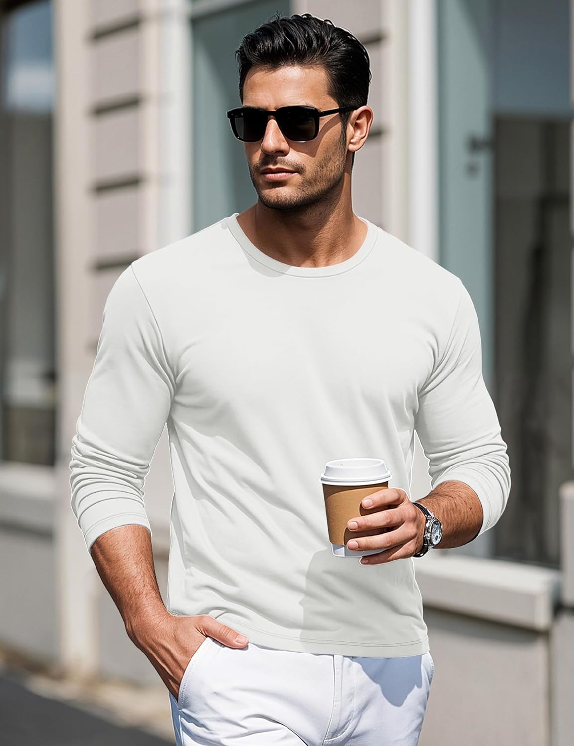 Thumbnail 1 de MAGCOMSEN Crew Neck Sweatshirt Plain: versatilità, comfort e stile basic