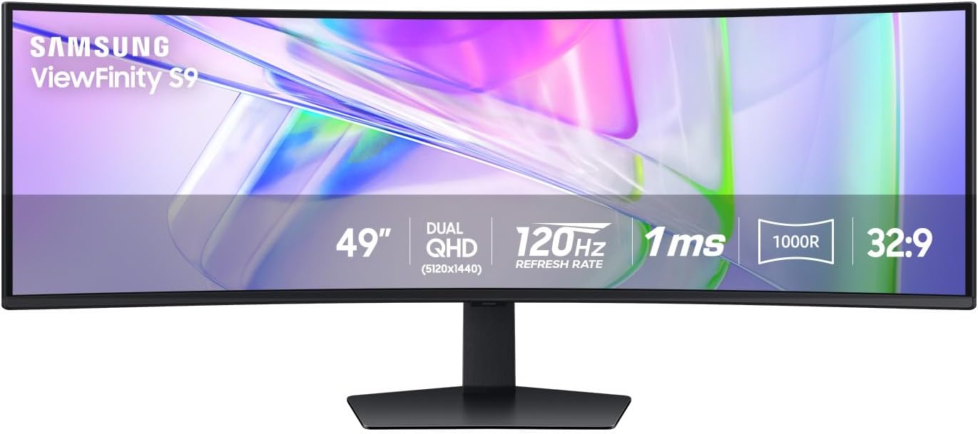 Detalle de Samsung curved ultrawide monitor, 49-inch