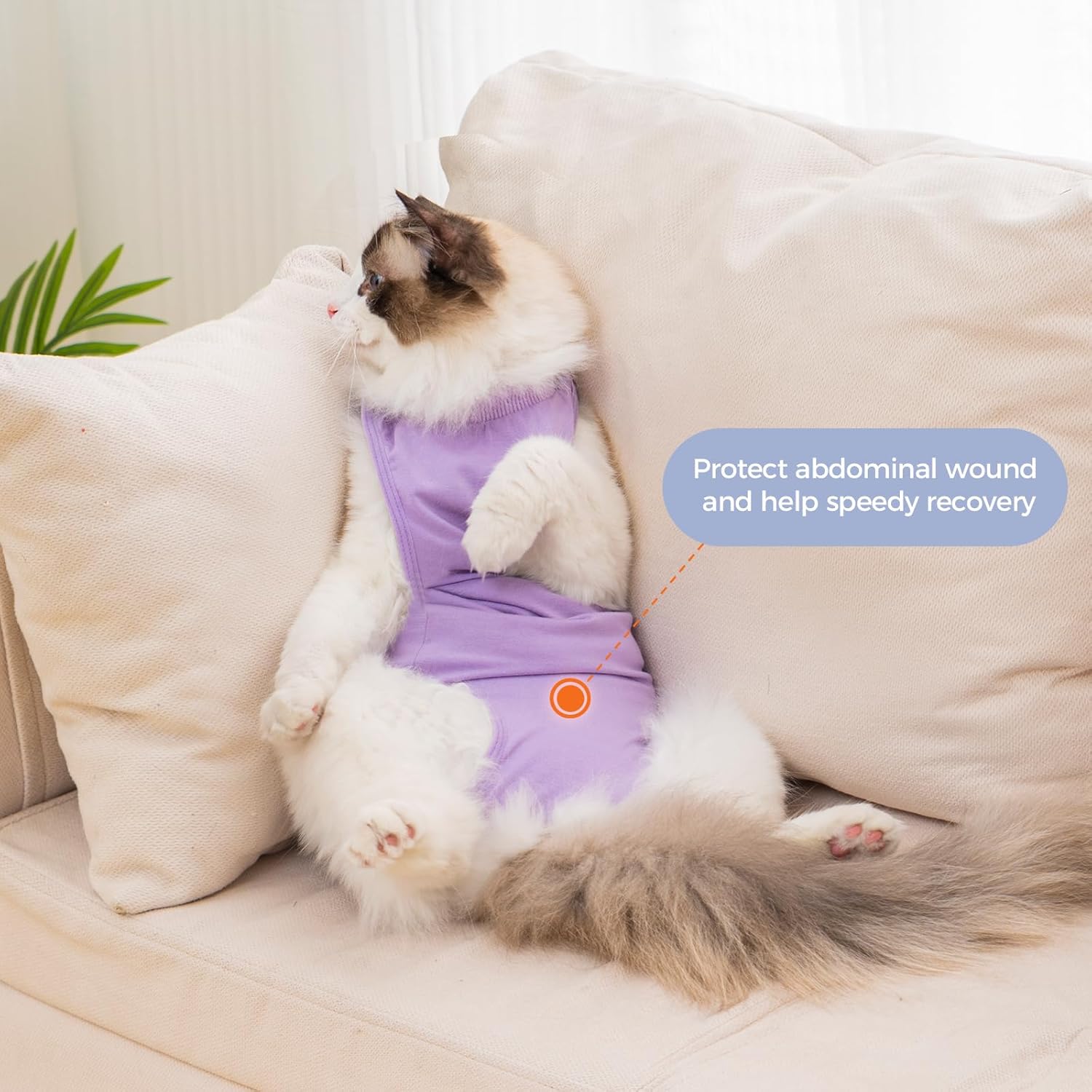 Thumbnail 3 de Avont Cat Recovery Suit Post-Surgery Kitten Onesie