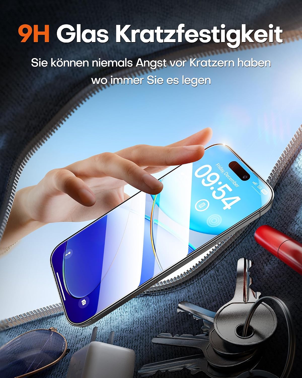 Thumbnail 6 de TOCOL Kameraschutzfolie fürs iPhone 16 6,1 Zoll