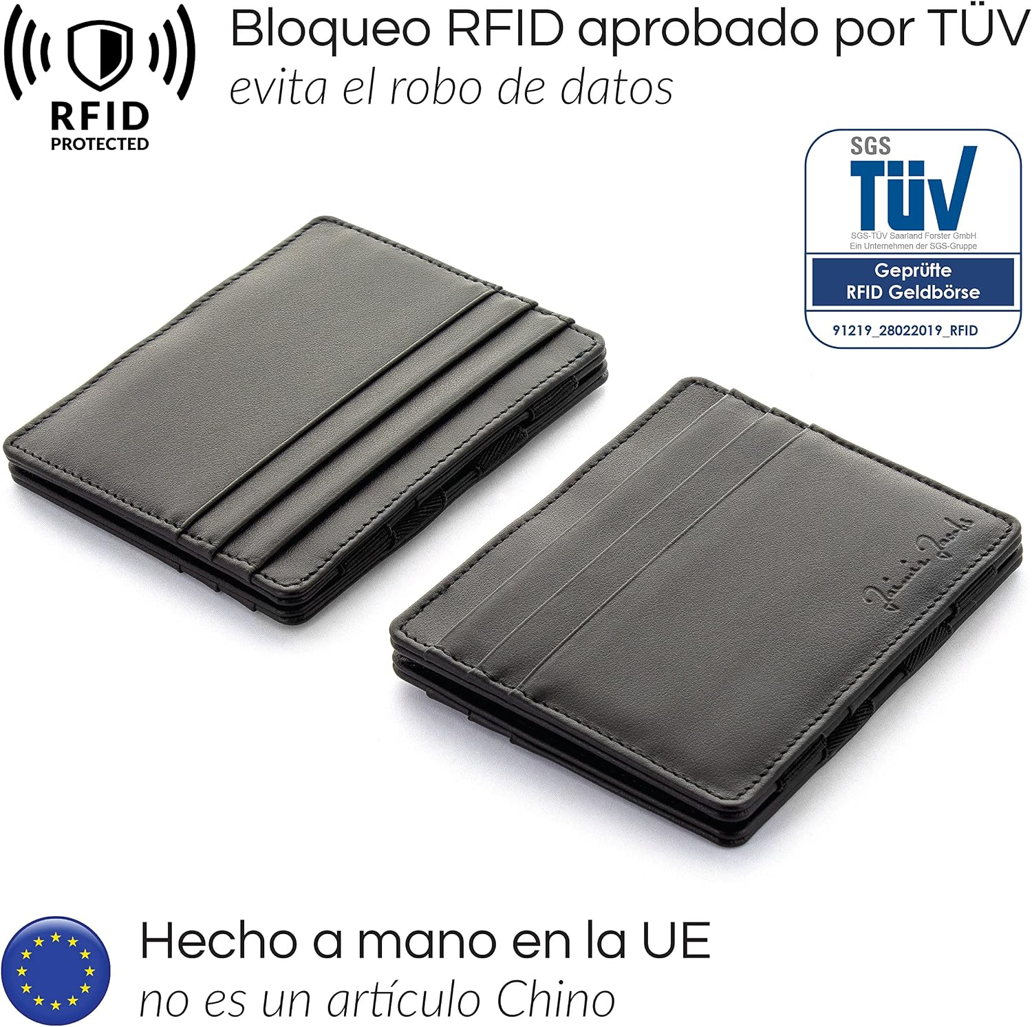 Detalle 2 de Jaimie Jacobs ® Cartera Mágica Slim con Bloqueo RFID