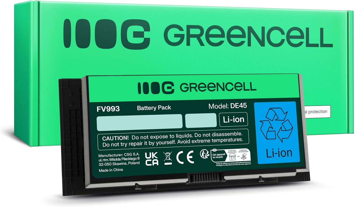 Detalle de Green Cell Bateria Dell FV993 (M4600/M4700/M4800/M6600/M6700/M6800): compatibilità e prestazioni affidabili