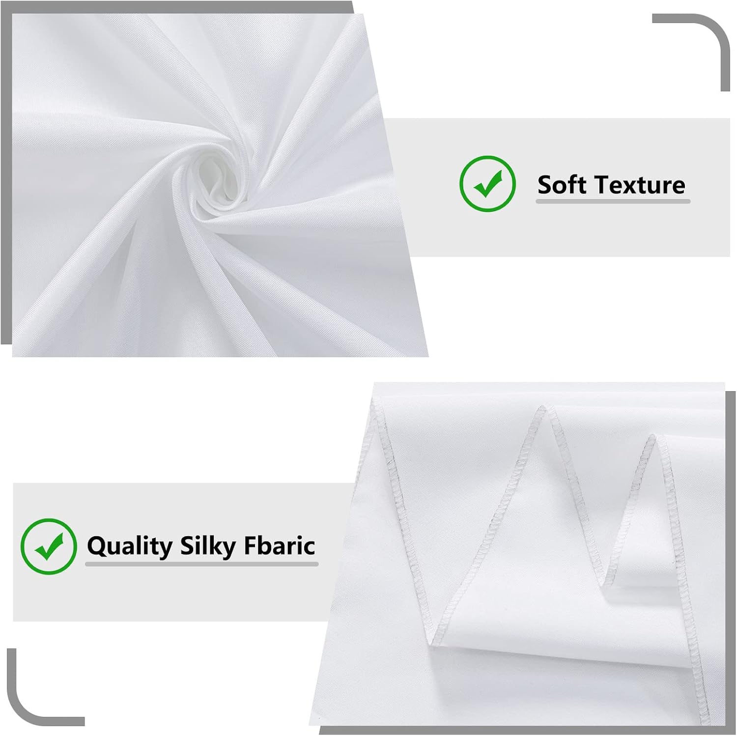 Detalle de White Backdrop Curtains, 5 ft x 7 ft
