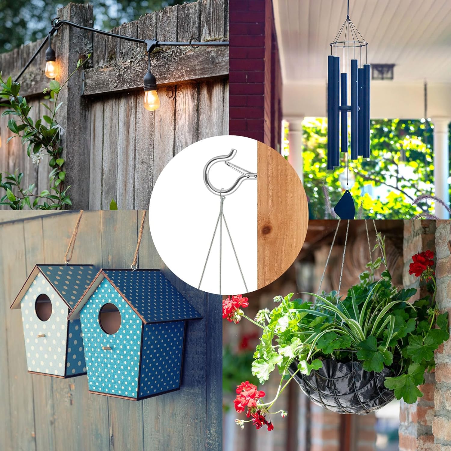 Thumbnail 2 de FSAH 50 Pack Screw-in Hooks for Outdoor Lights
