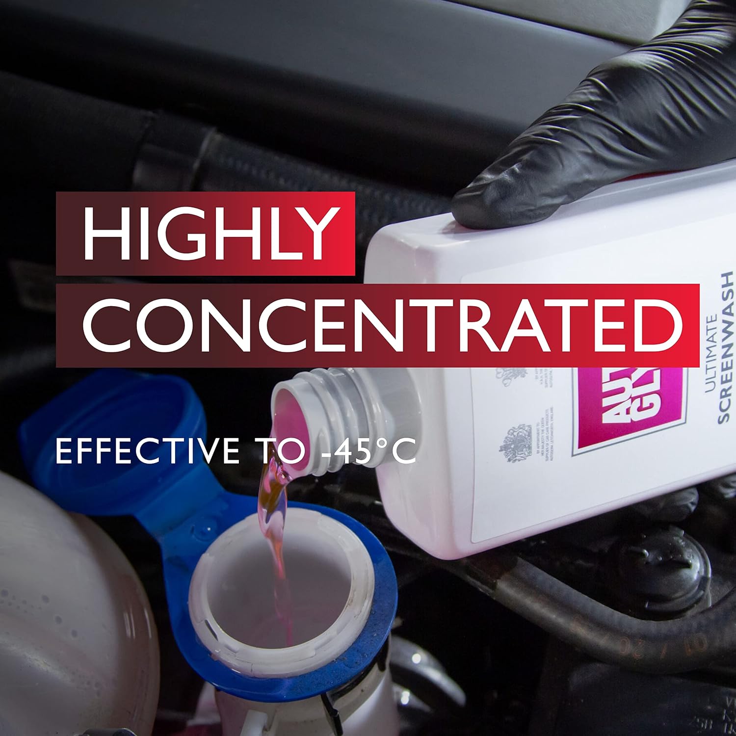 Detalle de Autoglym Ultimate Screenwash 500ml: Concentrated Windshield Washer Fluid for All Seasons