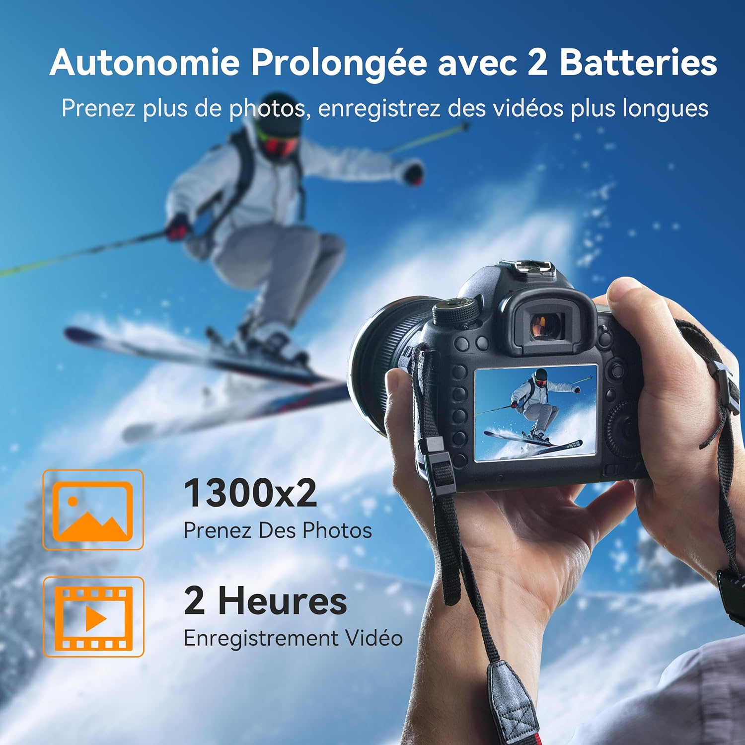 Detalle 1 de ENEGON NP-FW50 Ersatzbatterien 1500mAh