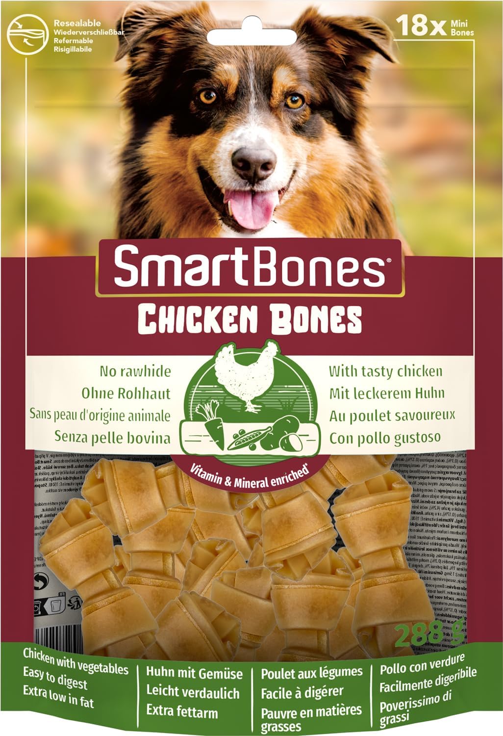 Thumbnail 6 de SmartBones Ossa masticabili Mini Pollo – Snack da masticare con pollo, 18 pezzi