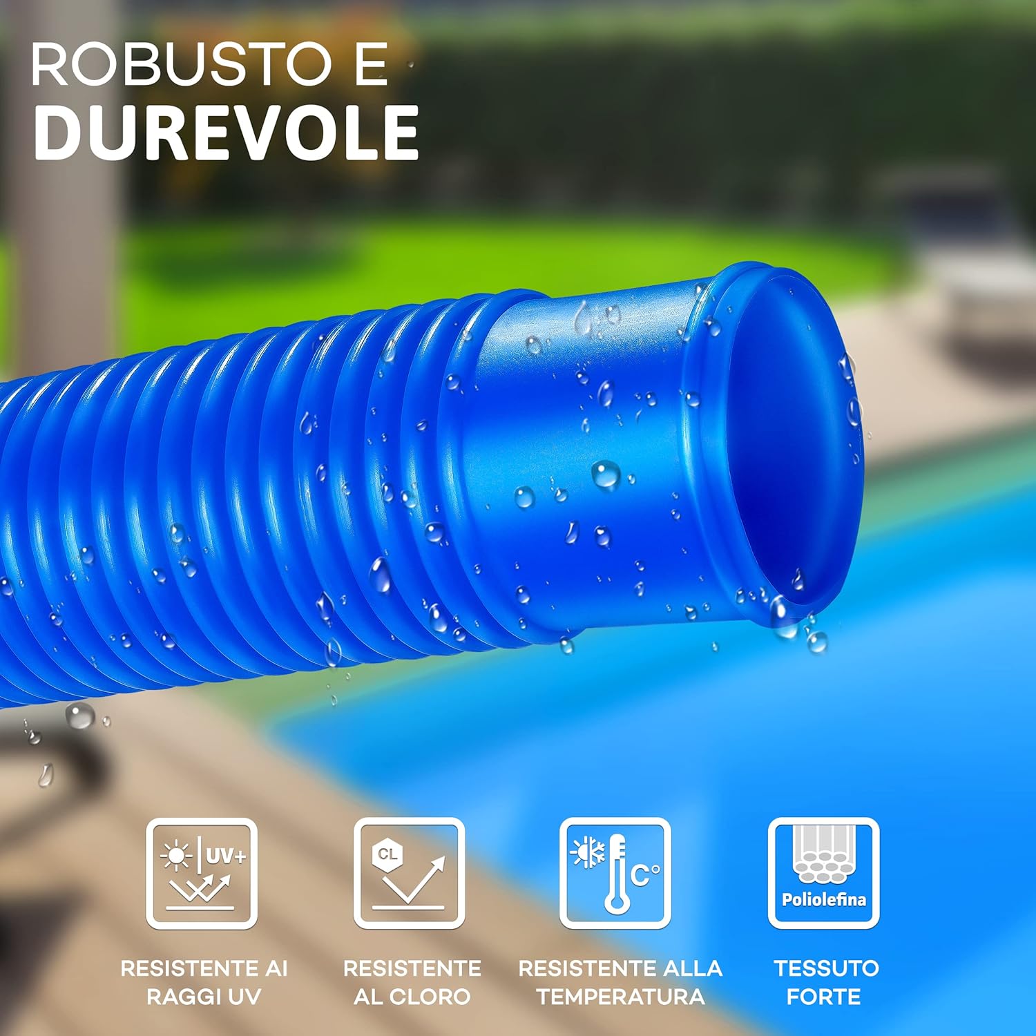 Thumbnail 3 de Tillvex Tubo per Piscina 12 m / 38 mm: flessibile, resistente e versatile