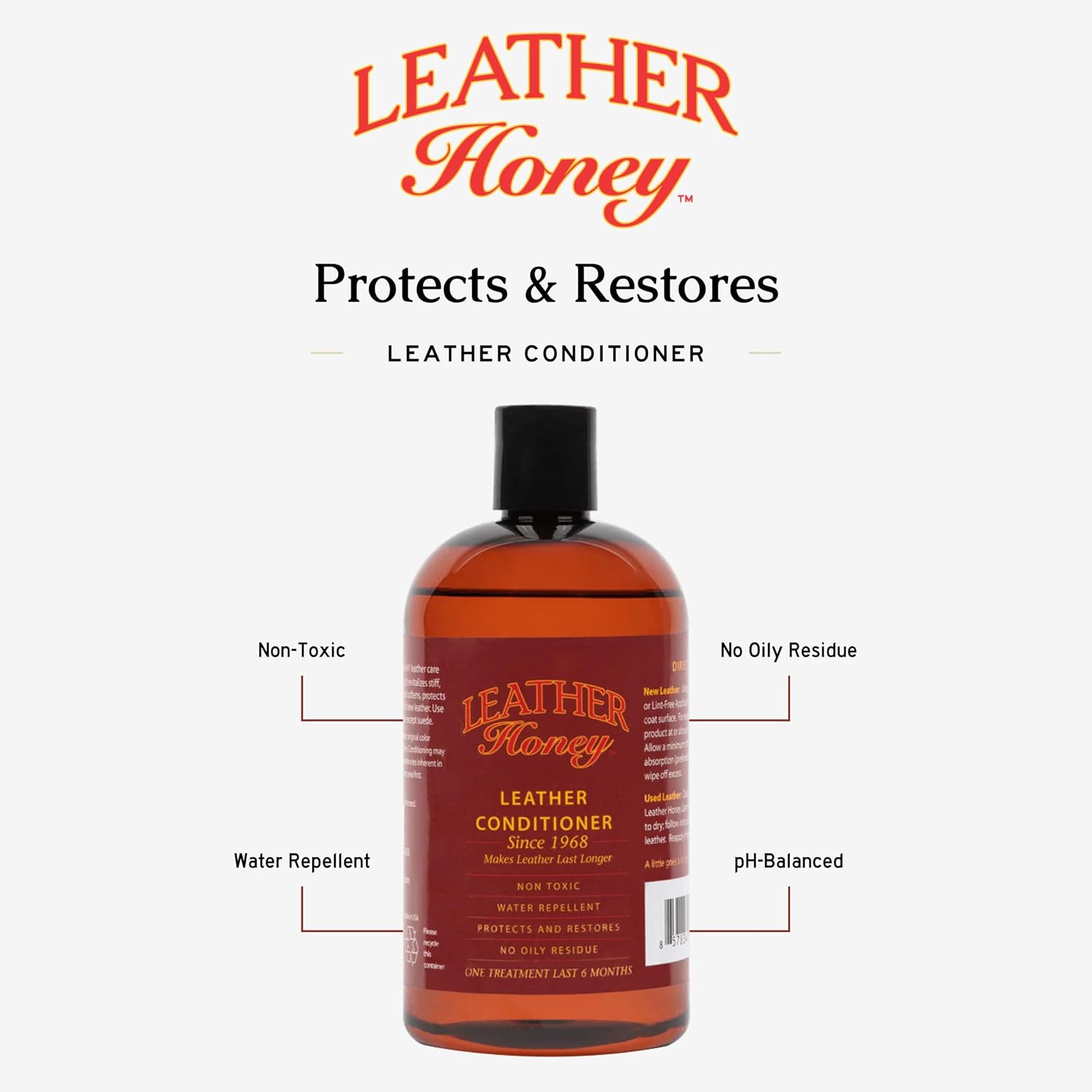 Detalle de Leather Honey Leather Conditioner 6+ Month Protection