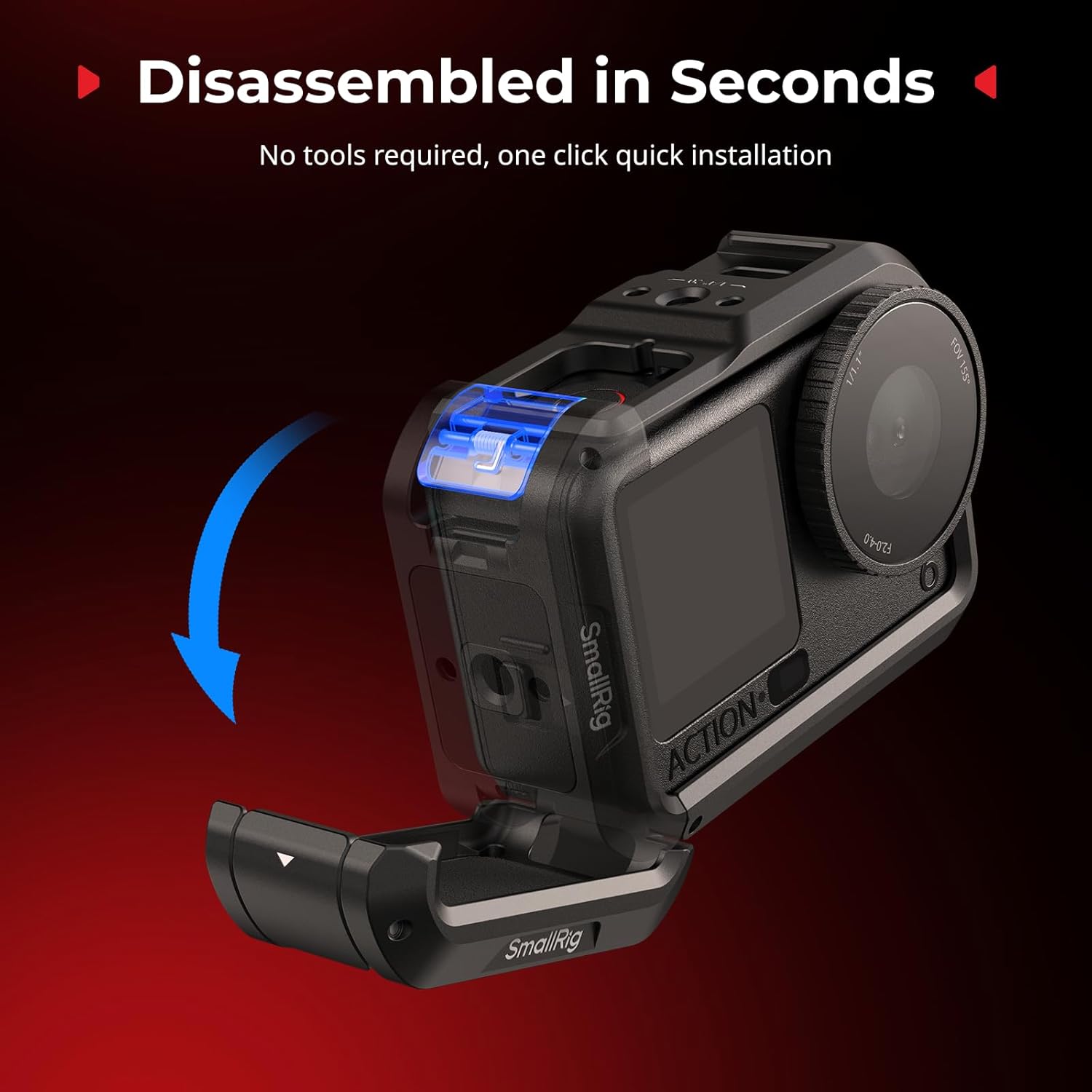 Thumbnail 2 de SmallRig Cage pour DJI Osmo Action 6 (Advanced Edition) — cage de protection avec griffe porte-accessoires