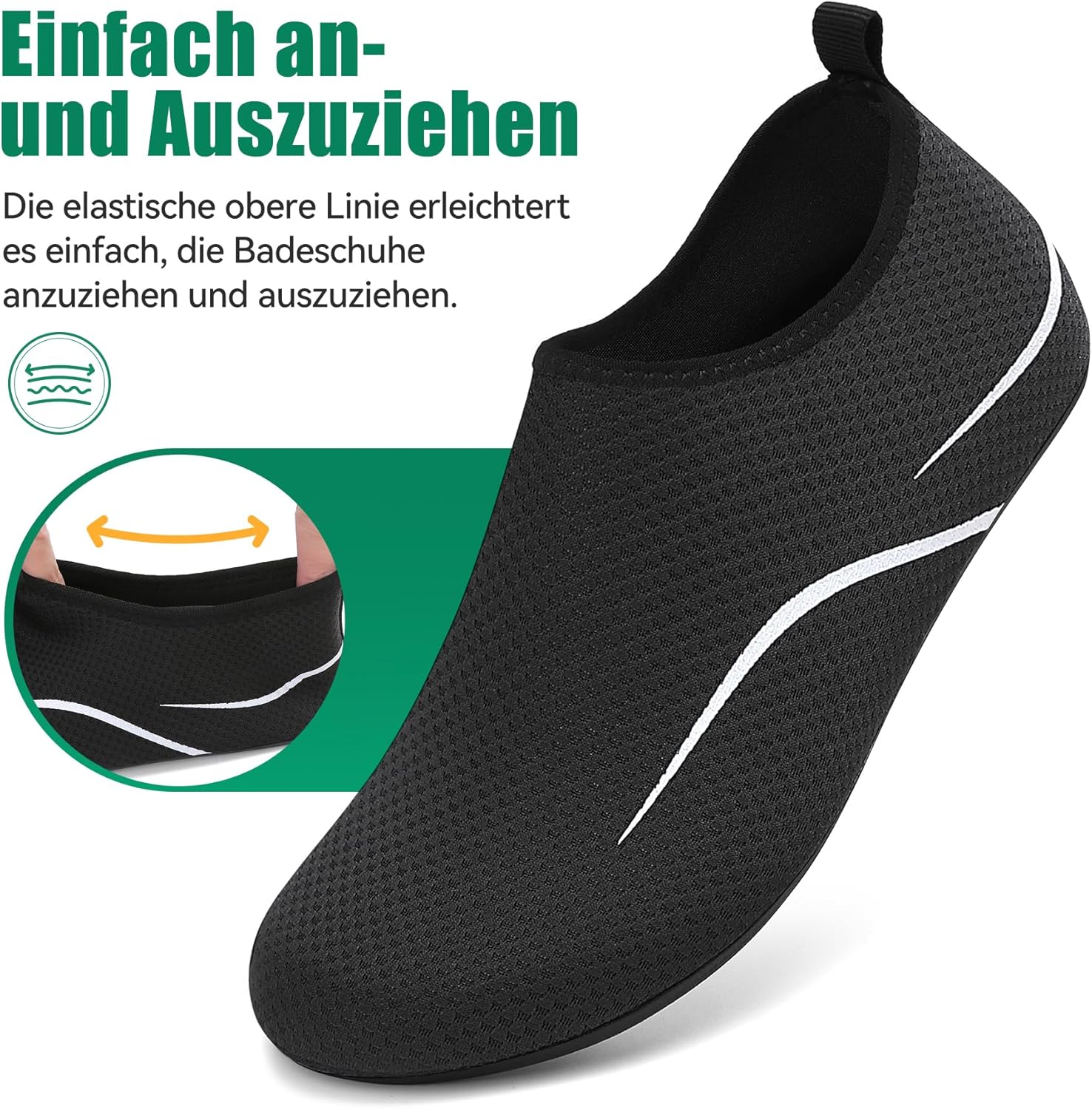 Thumbnail 5 de RUOMU Badeschuhe Unisex – Schnelles Trocknen, rutschfest, 34–47