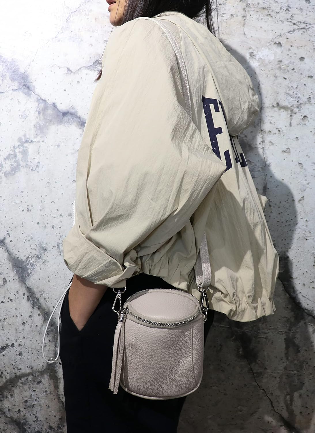 Thumbnail 6 de SH Leder Emma G328 — Sac à bandoulière multifonction en cuir véritable pour femme