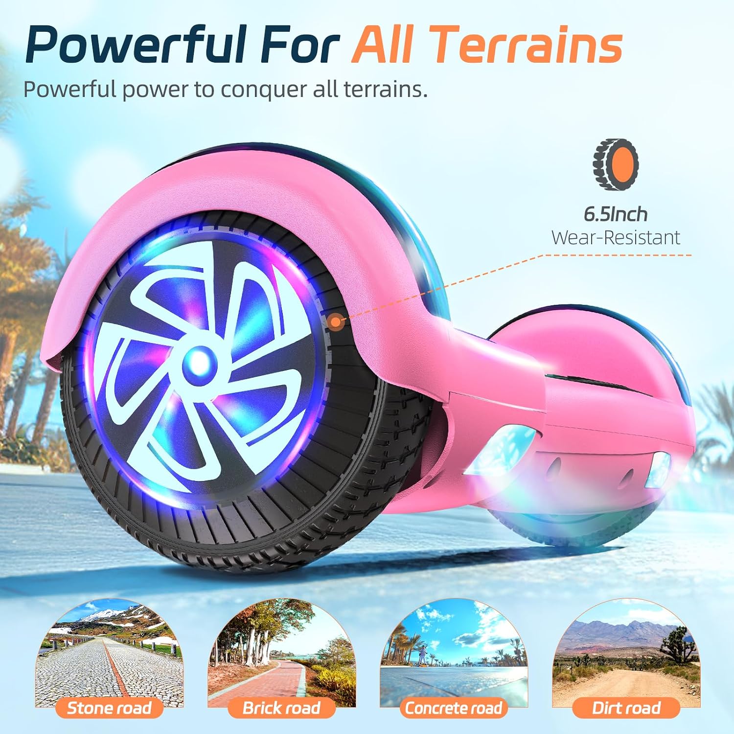 Detalle 2 de Hoverboard Gyropode électrique 6,5 pouces
