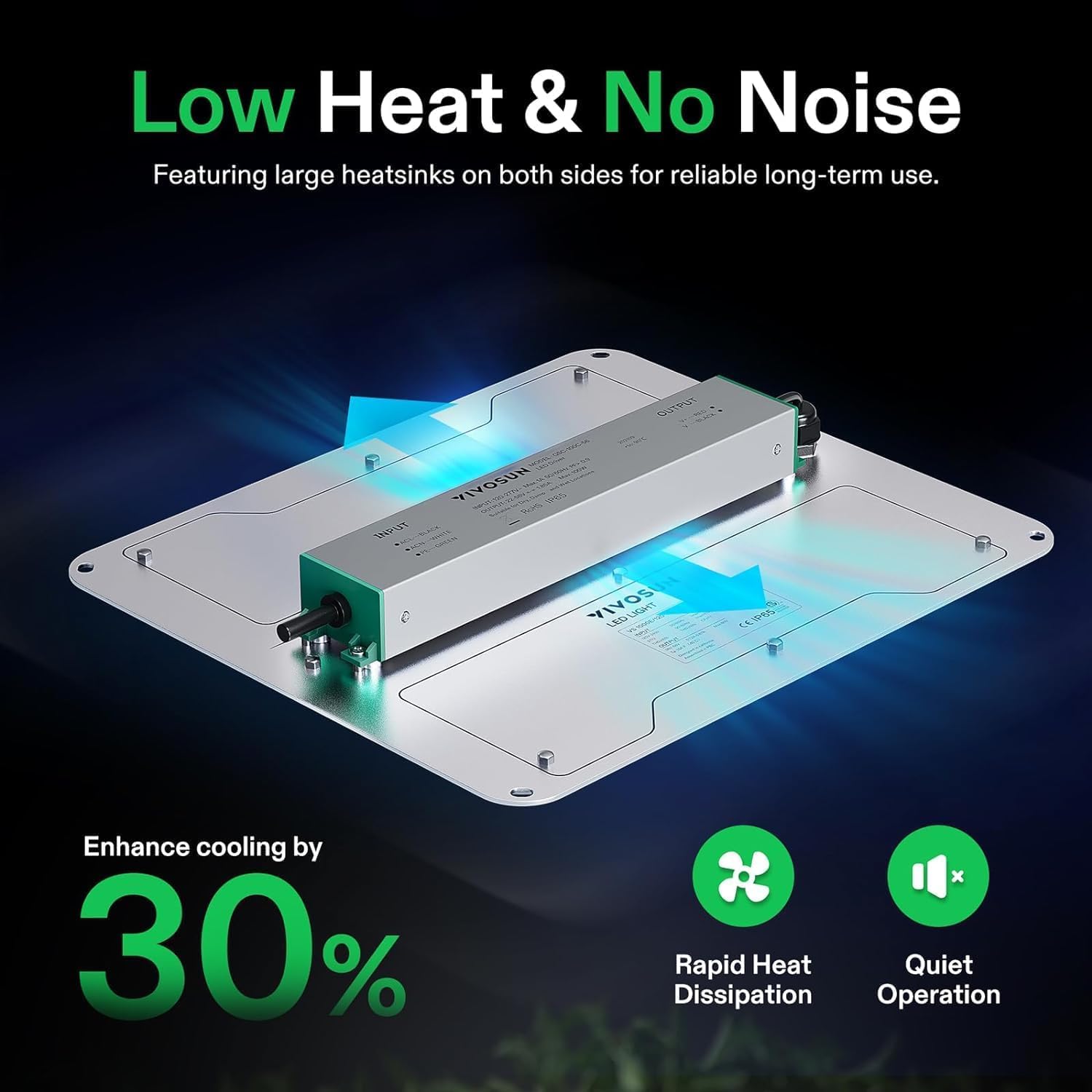 Thumbnail 3 de VIVOSUN VS1000E lampe LED culture 100W 🌱