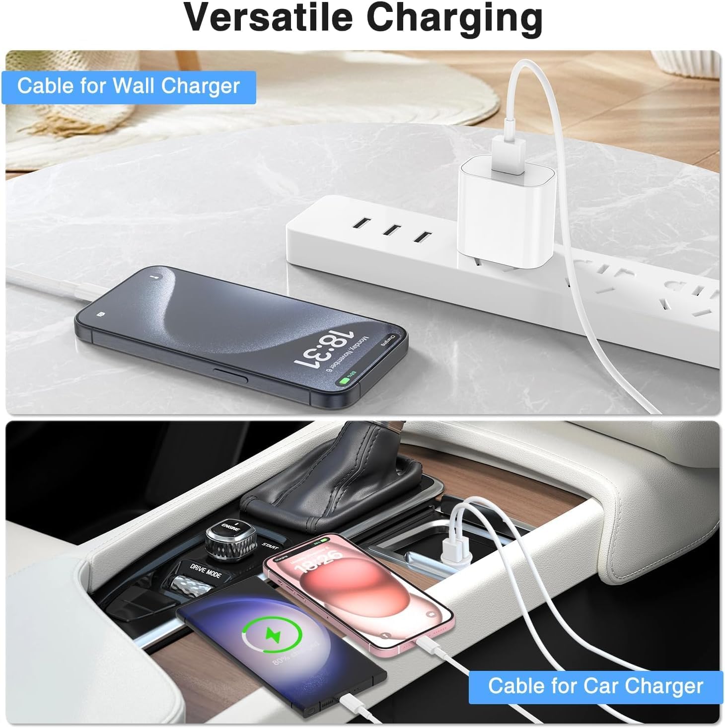 Thumbnail 5 de Car CarPlay Cable for iPhone 17 — 6FT