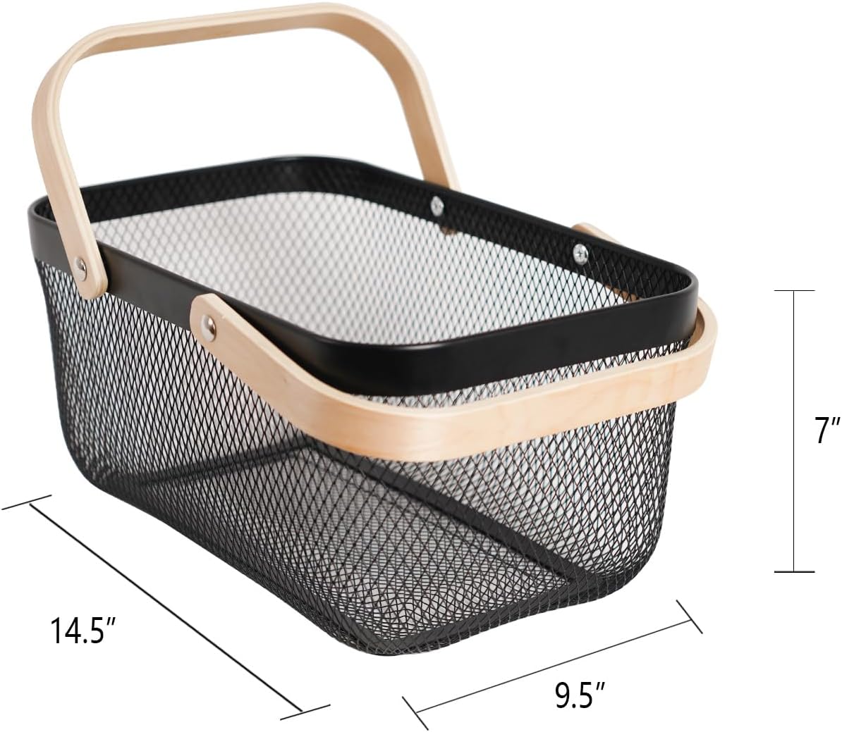 Detalle 2 de SANHSEHOME Metal Mesh Harvest Basket