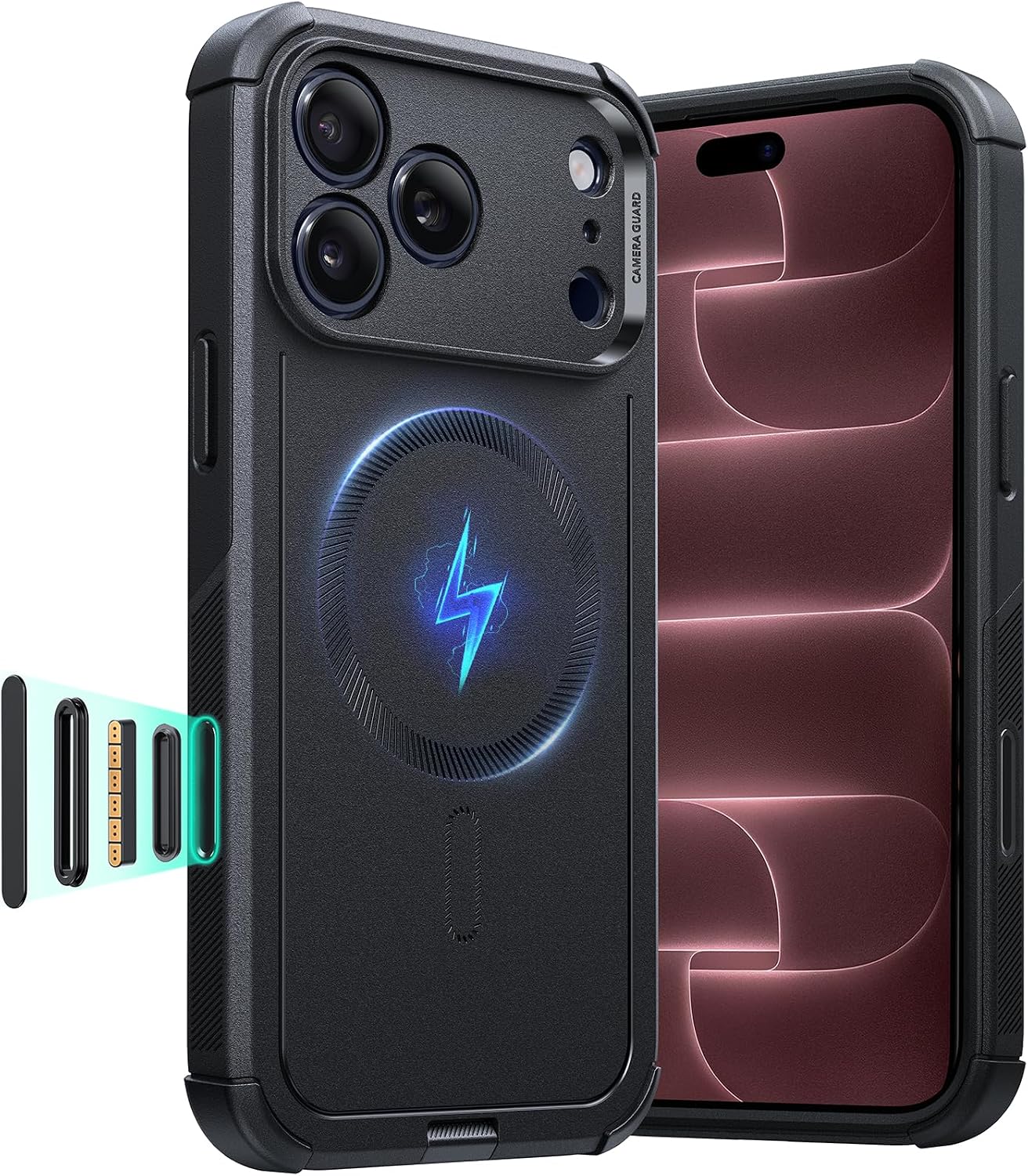 Detalle de ESR iPhone 17 Pro Max Case 7X military protection