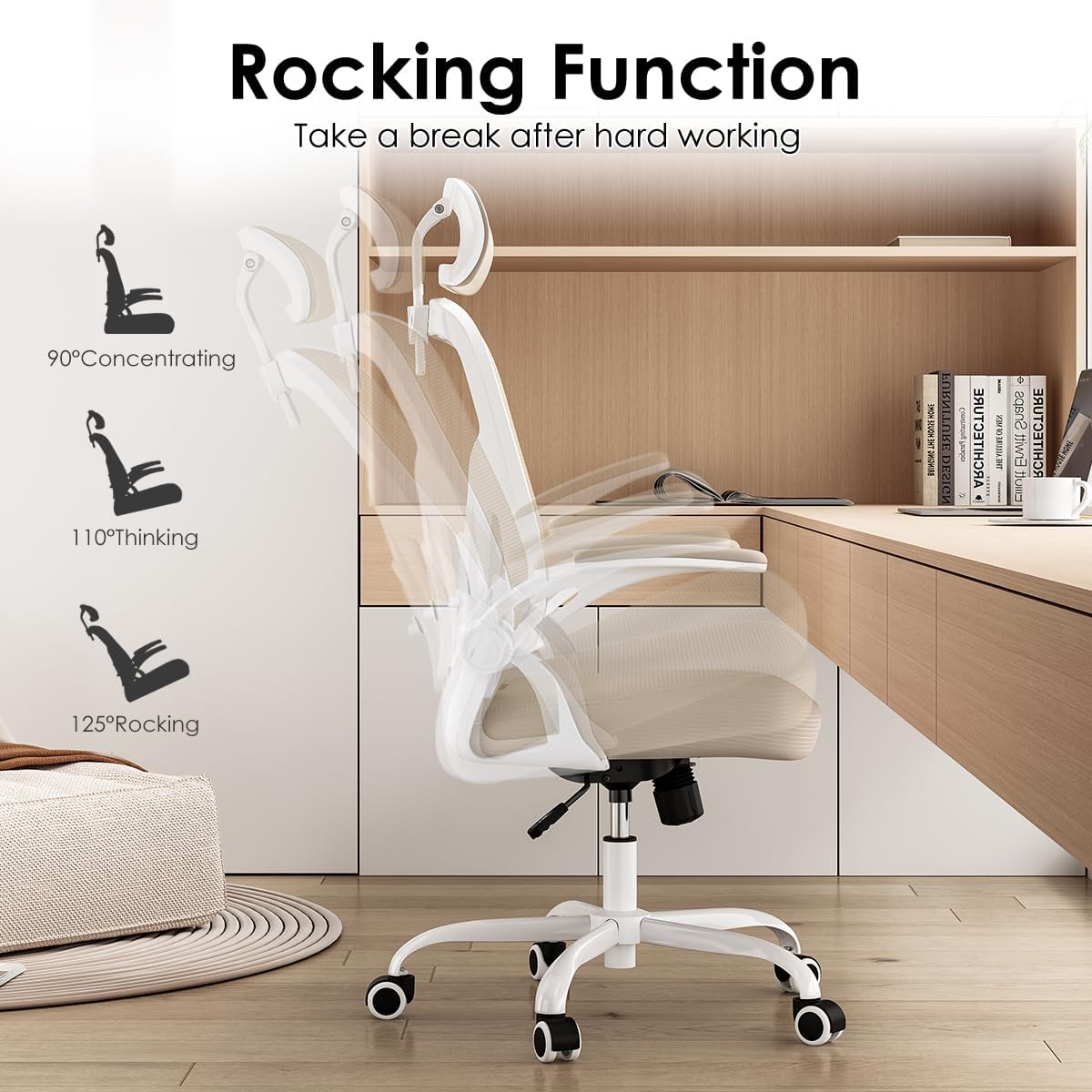 Thumbnail 5 de Farini Ergonomischer Stuhl Khaki