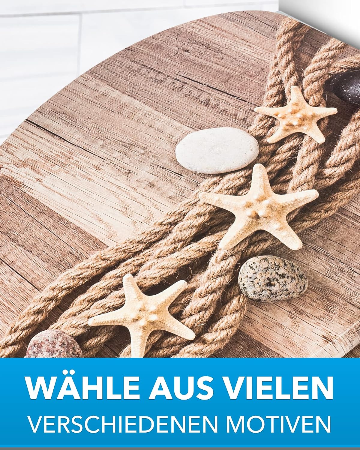 Detalle de Xonic Design WC-Sitz Premium mit Absenkautomatik, MDF170 – Toilettensitz mit Soft-Close und Motiv
