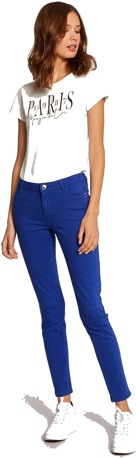 Thumbnail 2 de Morgan 211-petra Femme Pants : pantalon skinny 5 poches, taille basse