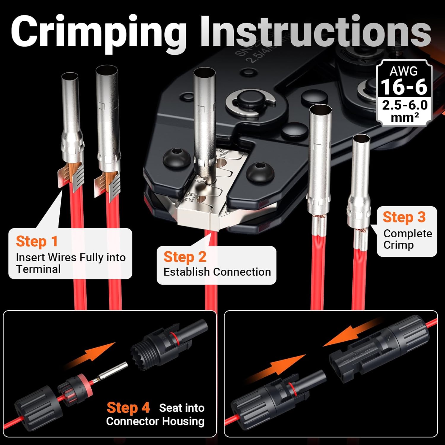 Thumbnail 1 de Preciva Solar Crimpzange Set – Solarstecker Crimpzange mit 10 Paar Steckern und Aufbewahrungsbox