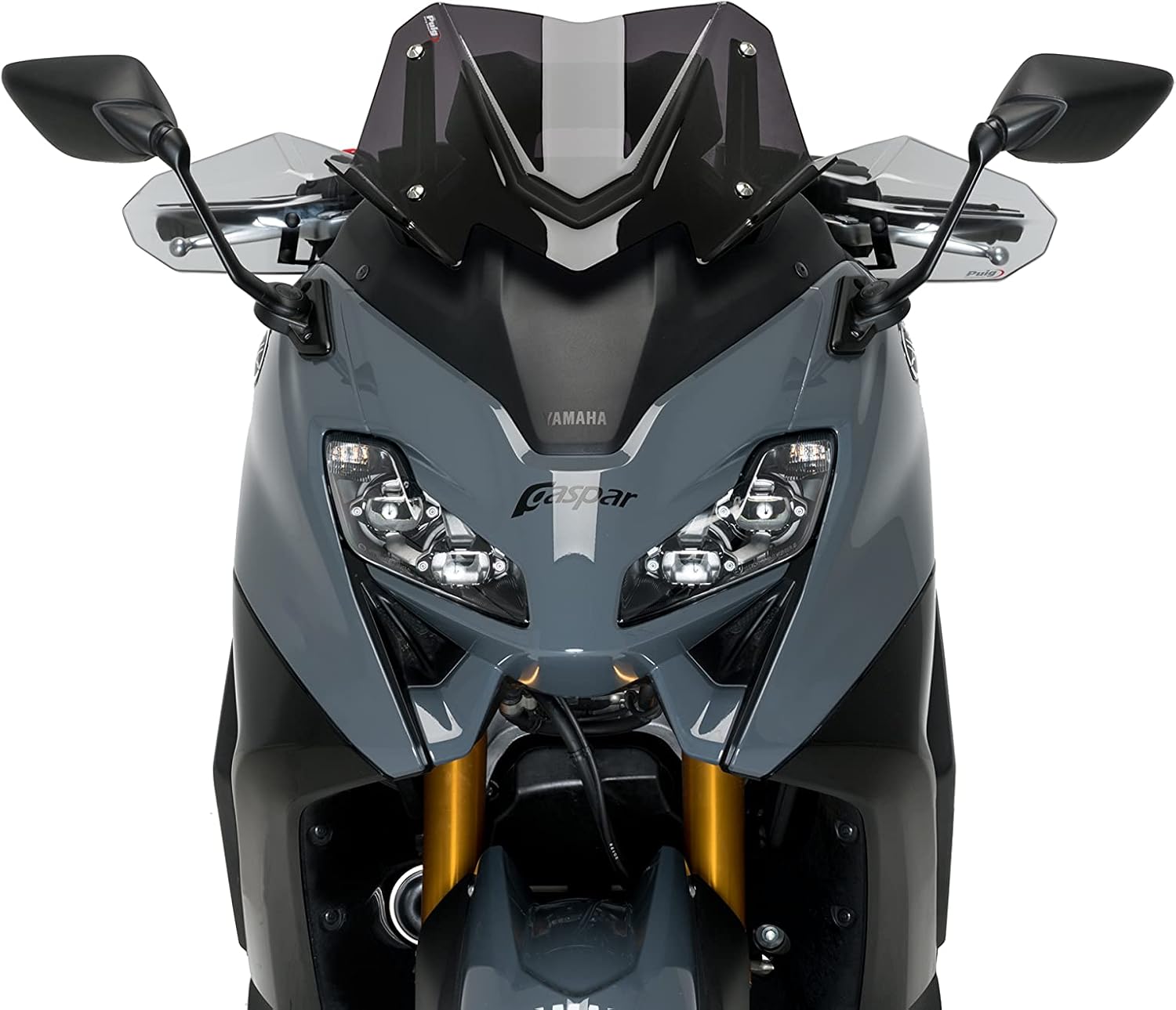 Detalle de Puig 21269F Verkleidungsscheibe für Maxiscooter – sportlich, aerodynamisch und TÜV-konform