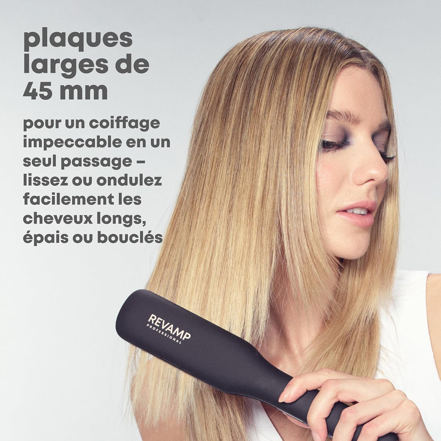 Thumbnail 5 de REVAMP Enigma Radiance — Lisseur Ionique à Plaques Extra-Larges 45 mm