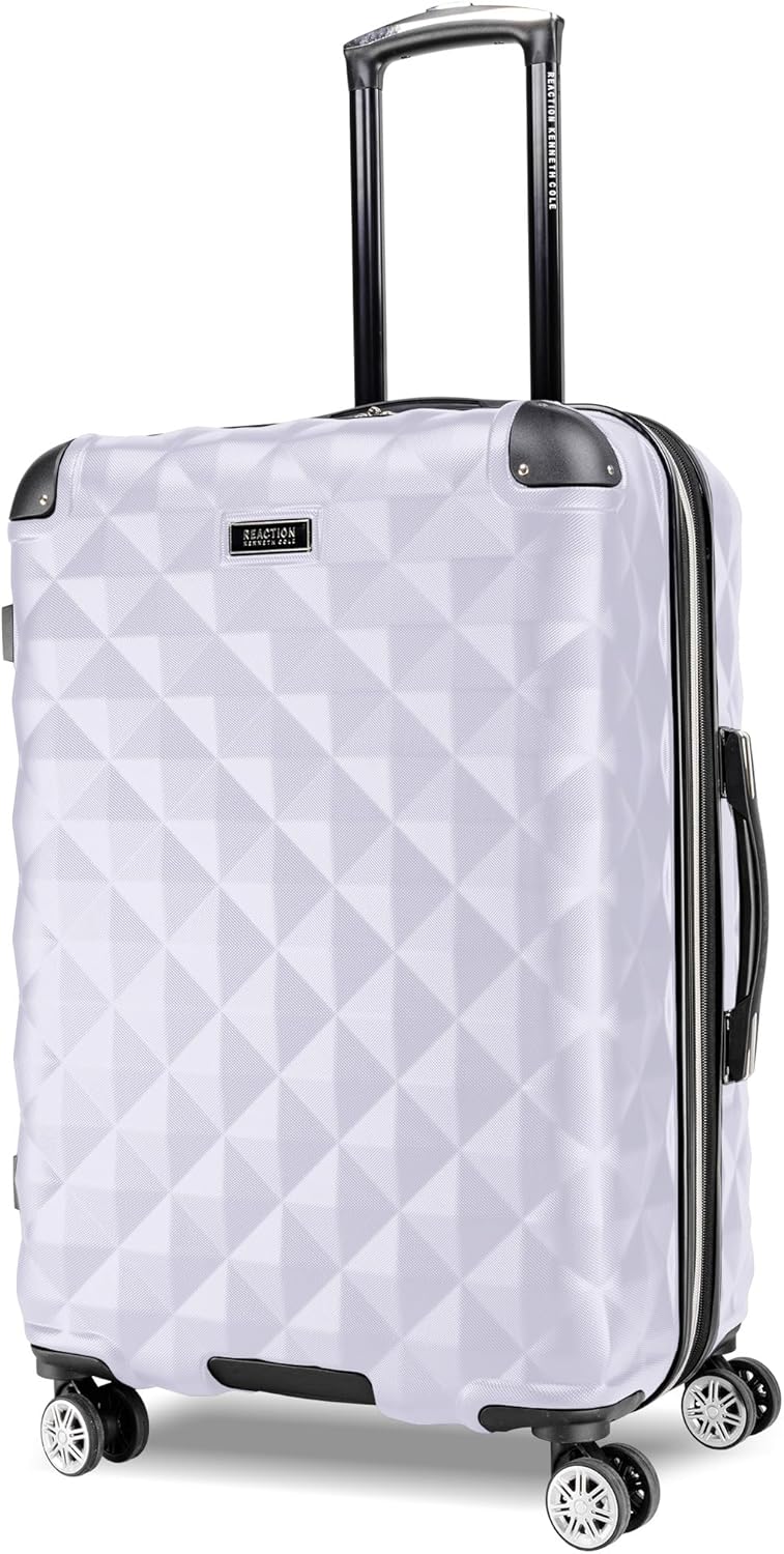 Detalle de Kenneth Cole REACTION Diamond Tower 24-Inch Lavanda Expandable Spinner Case