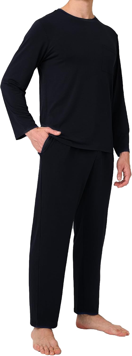 Detalle de Bamboo Cool Men's Pajama Set in Bamboo Rayon