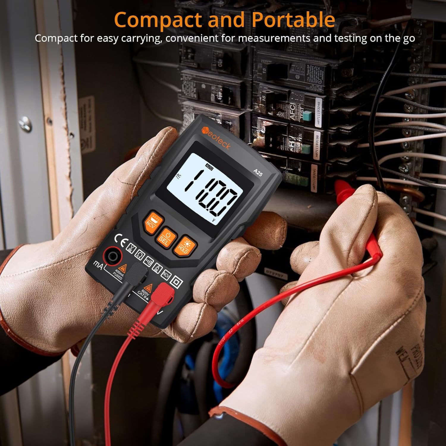 Thumbnail 5 de Neoteck Digital Multimeter (4000 counts) with NCV Smart Voltage Detection