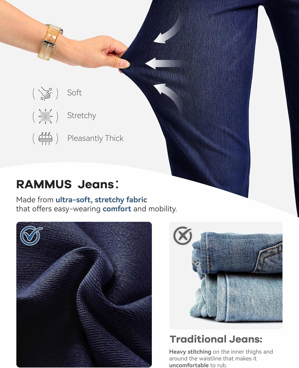 Thumbnail 6 de Rammus Straight Leg Jeans 11% Elastane