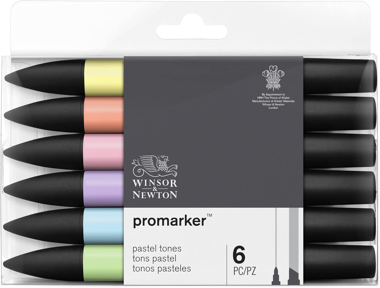 Detalle de Winsor & Newton ProMarker - 6 Pennarelli Toni Pastello