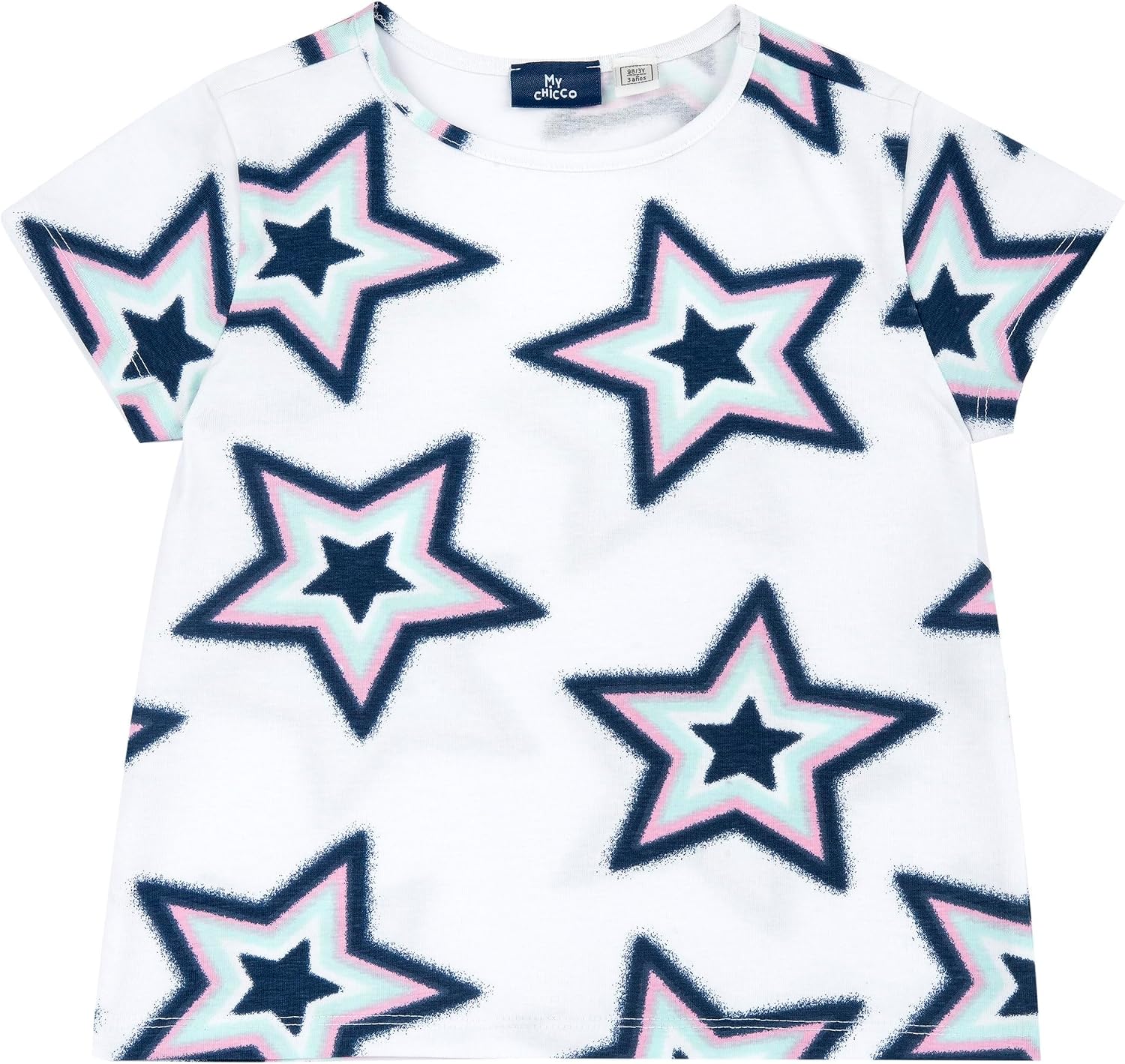 Detalle de Chicco T-shirt Fille 261 avec inscription tendance – Lot de 1