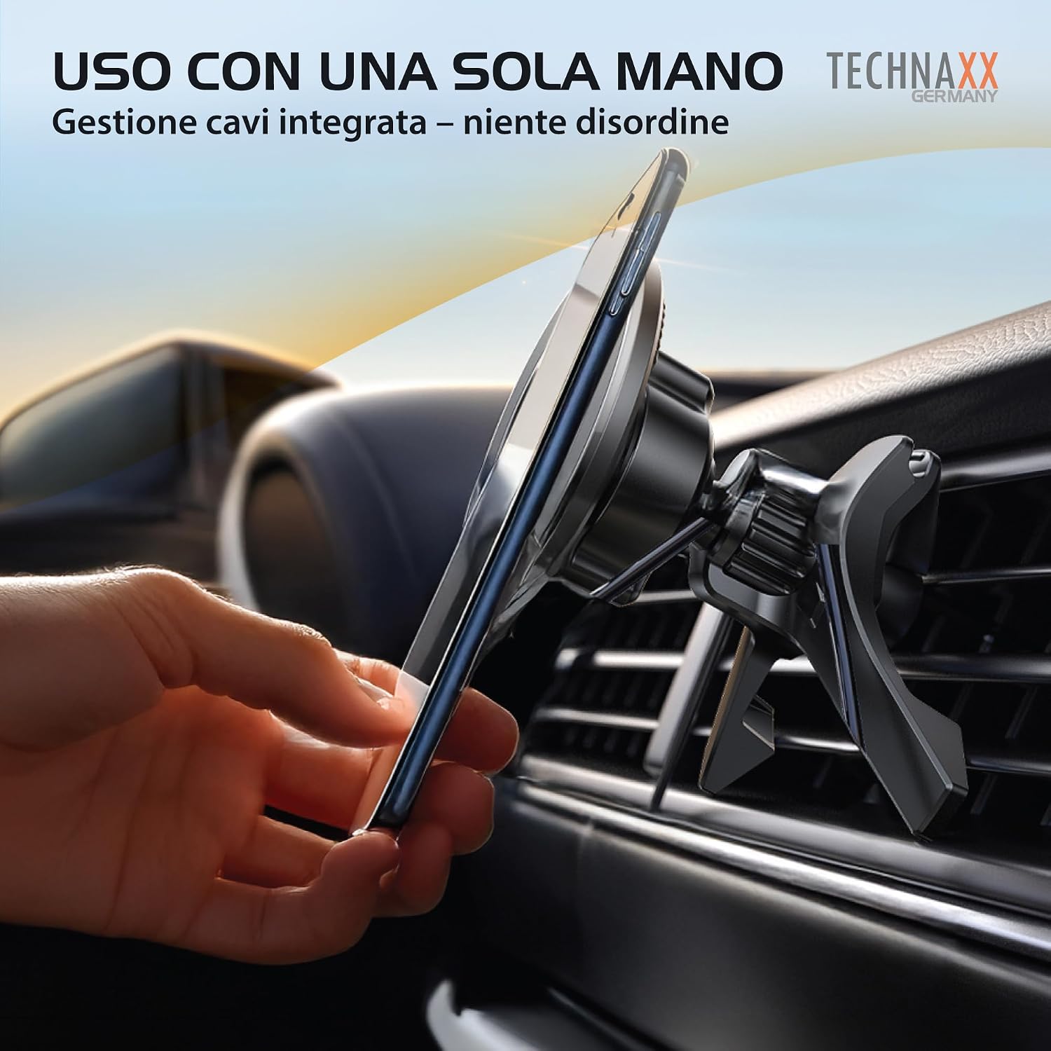 Thumbnail 6 de Technaxx TX-304 supporto magnetico per auto 360°