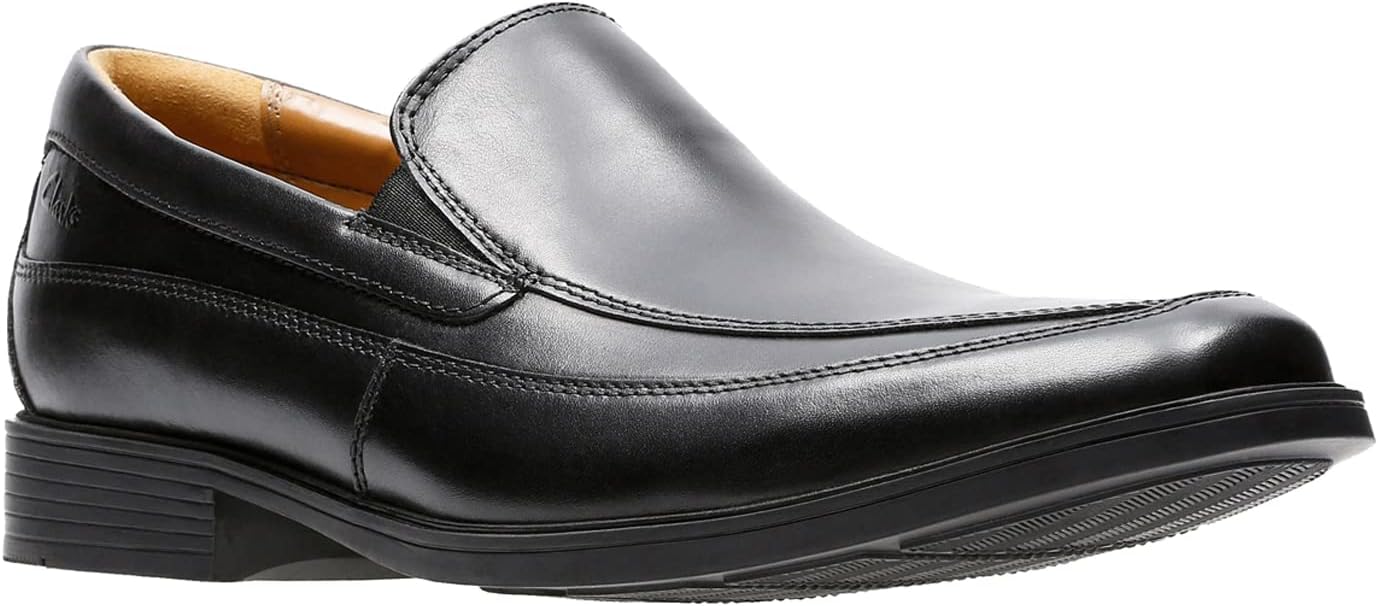 Thumbnail 1 de Clarks Tilden Free en cuir noir, chaussons homme Noir (Black Leather) – Taille 48
