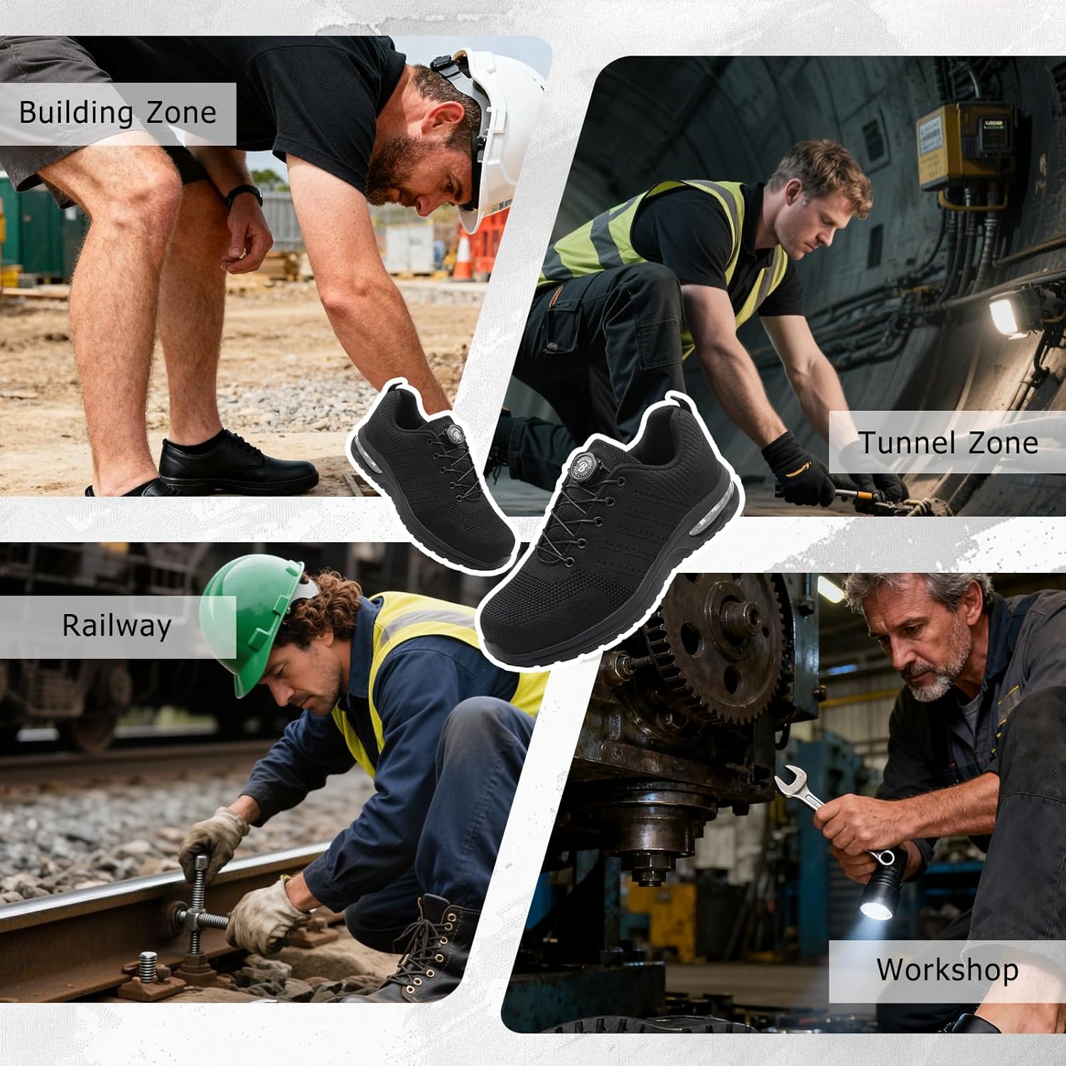 Thumbnail 1 de Burlbuny Work Shoes for Men & Women – Breathable, Lightweight Safety Footwear