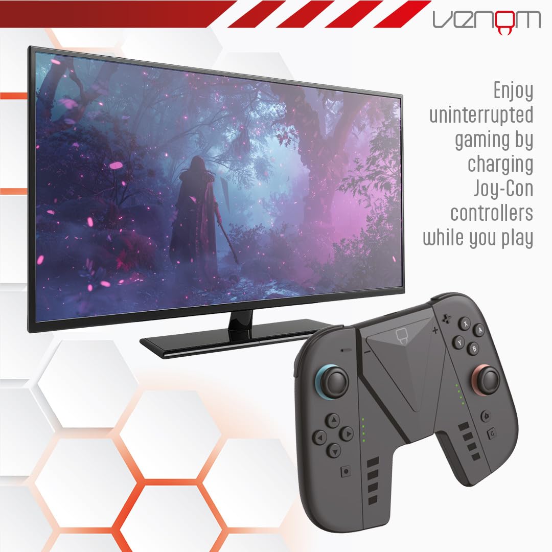 Detalle 2 de Venom Switch 2 Joy-Con Spiel- & Ladegriff