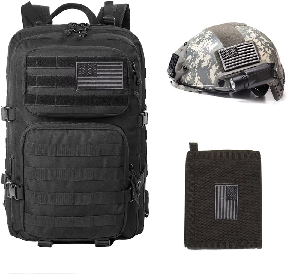 Detalle 2 de Harsgs Y-3201 American Flag Patches, 2-Pack, Embroidered Hook-and-Loop