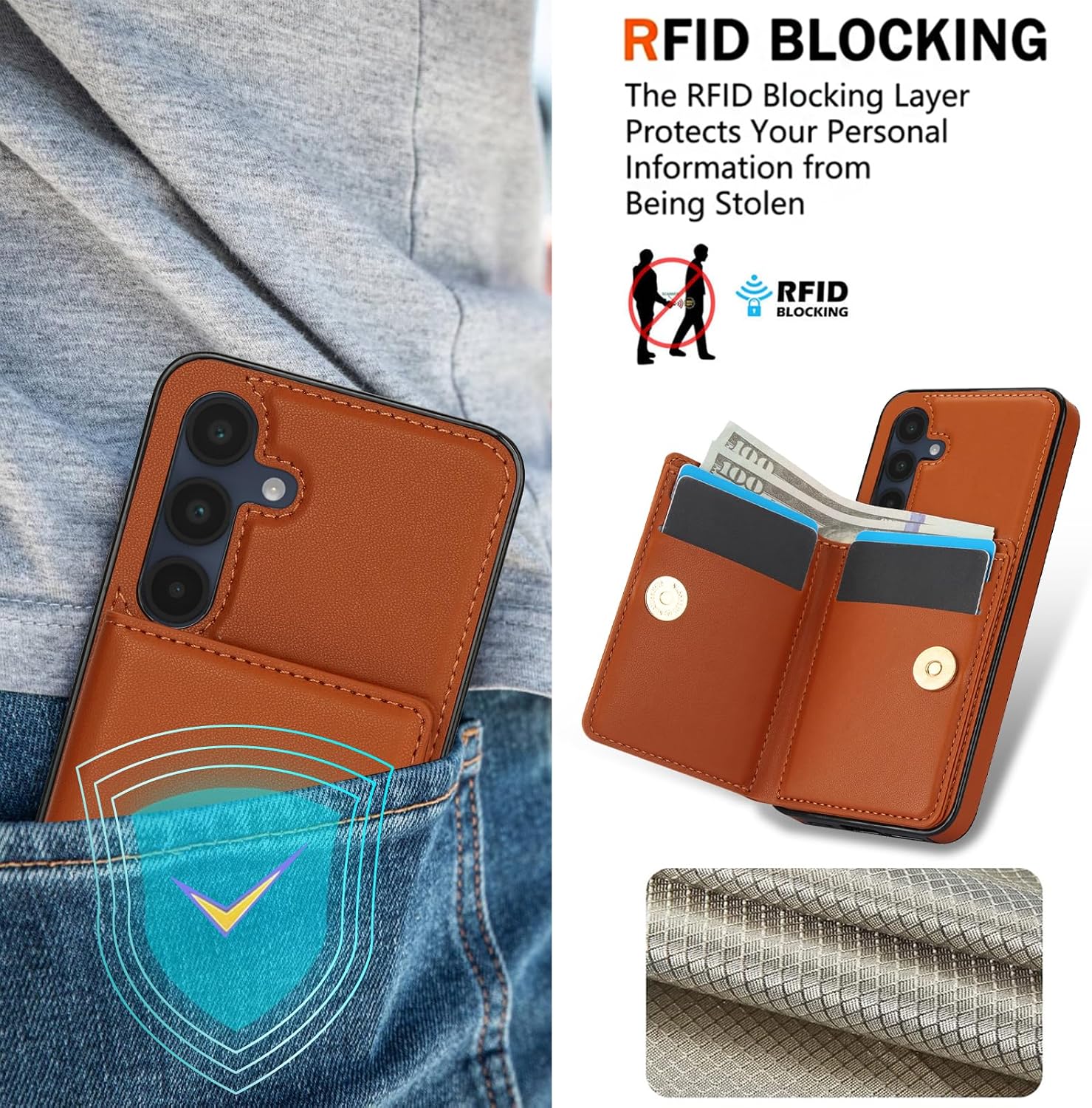 Detalle 2 de Handyhülle Samsung Galaxy A16 6,7" mit RFID Schutz