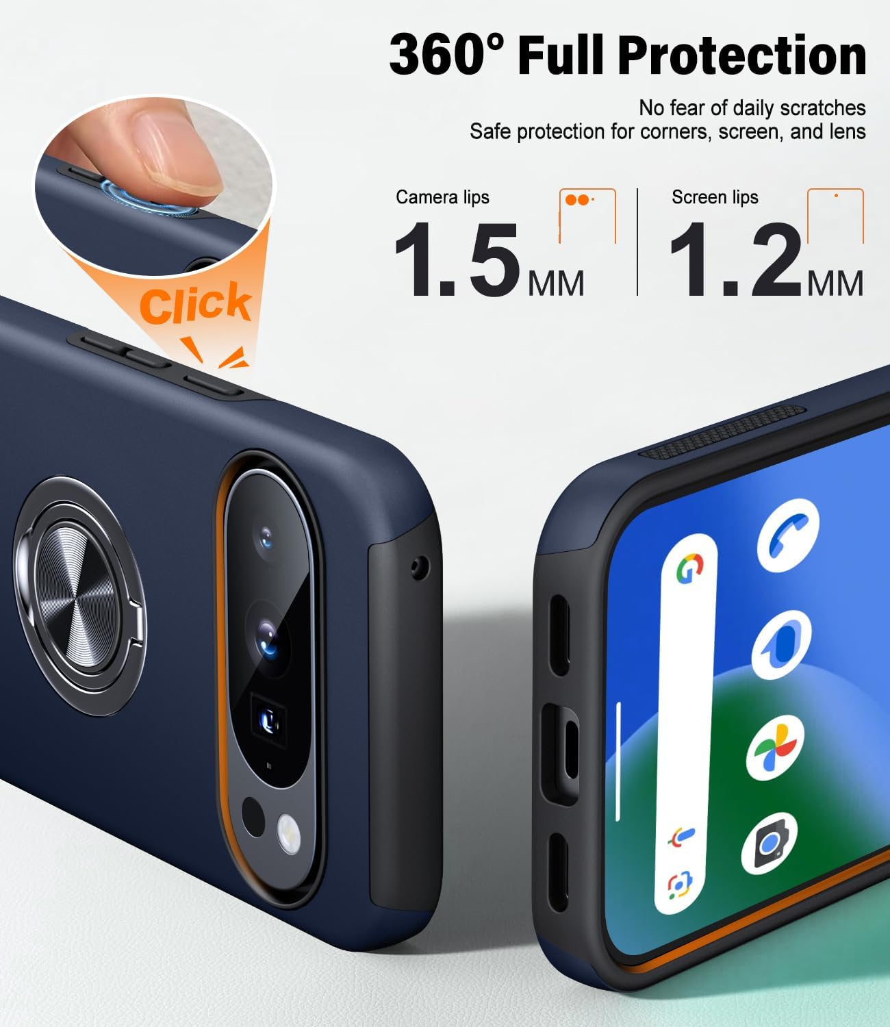 Detalle 1 de AOUIA Pixel 10 Pro case with 2 pack