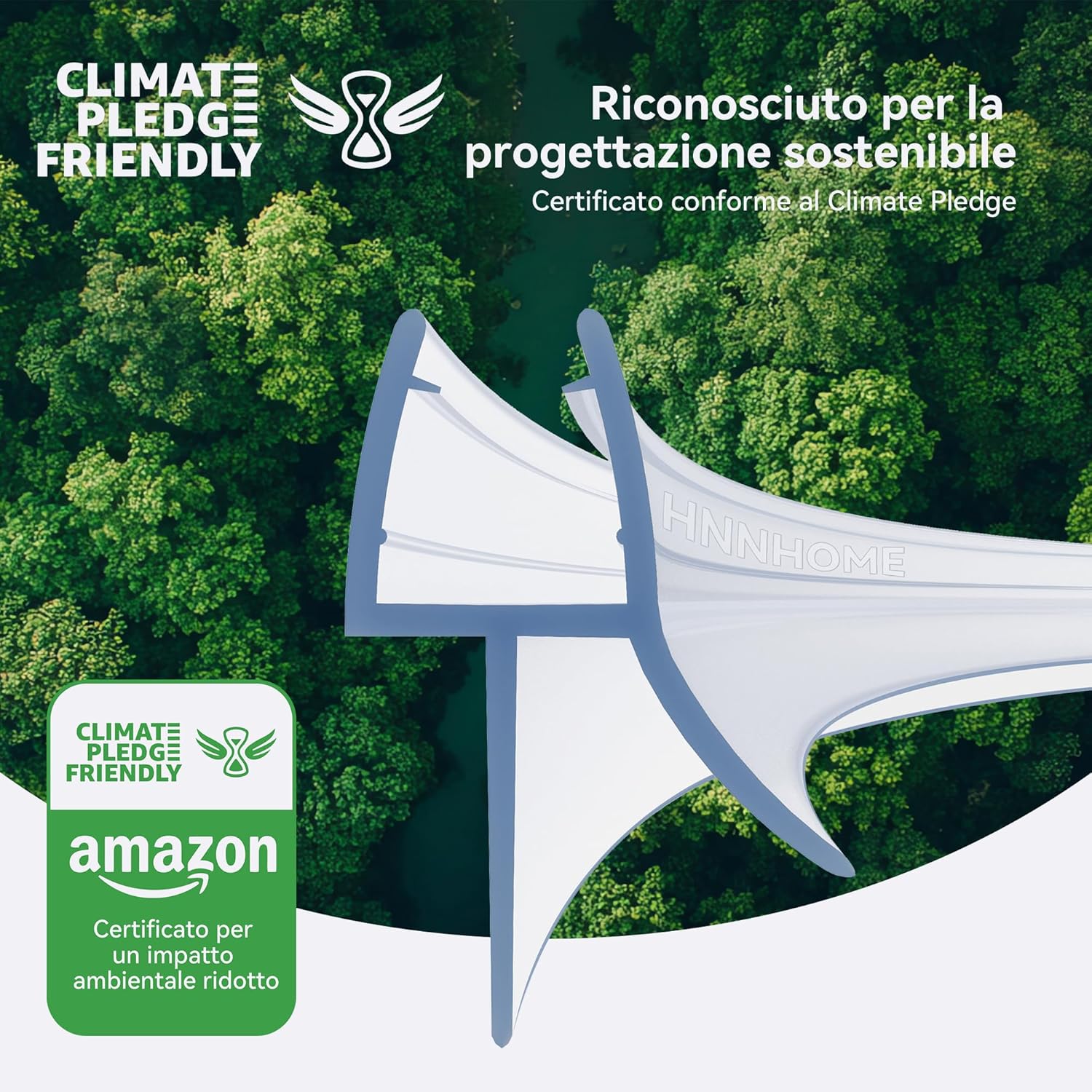Thumbnail 2 de Guarnizione curva per doccia da 1 m per vetro 6–8 mm – HNNHOME