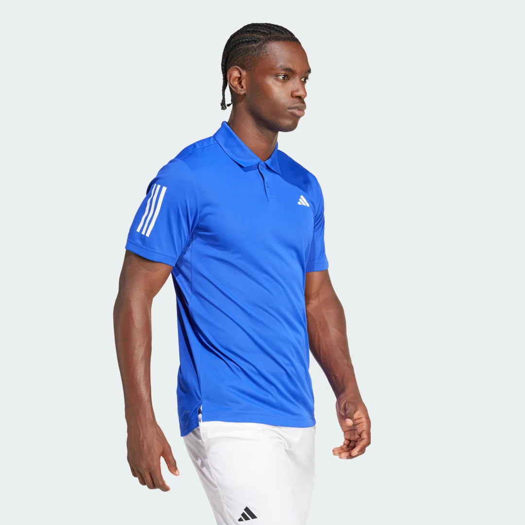 Detalle de Polo Adidas Club Tennis 3 bandas — color Azul