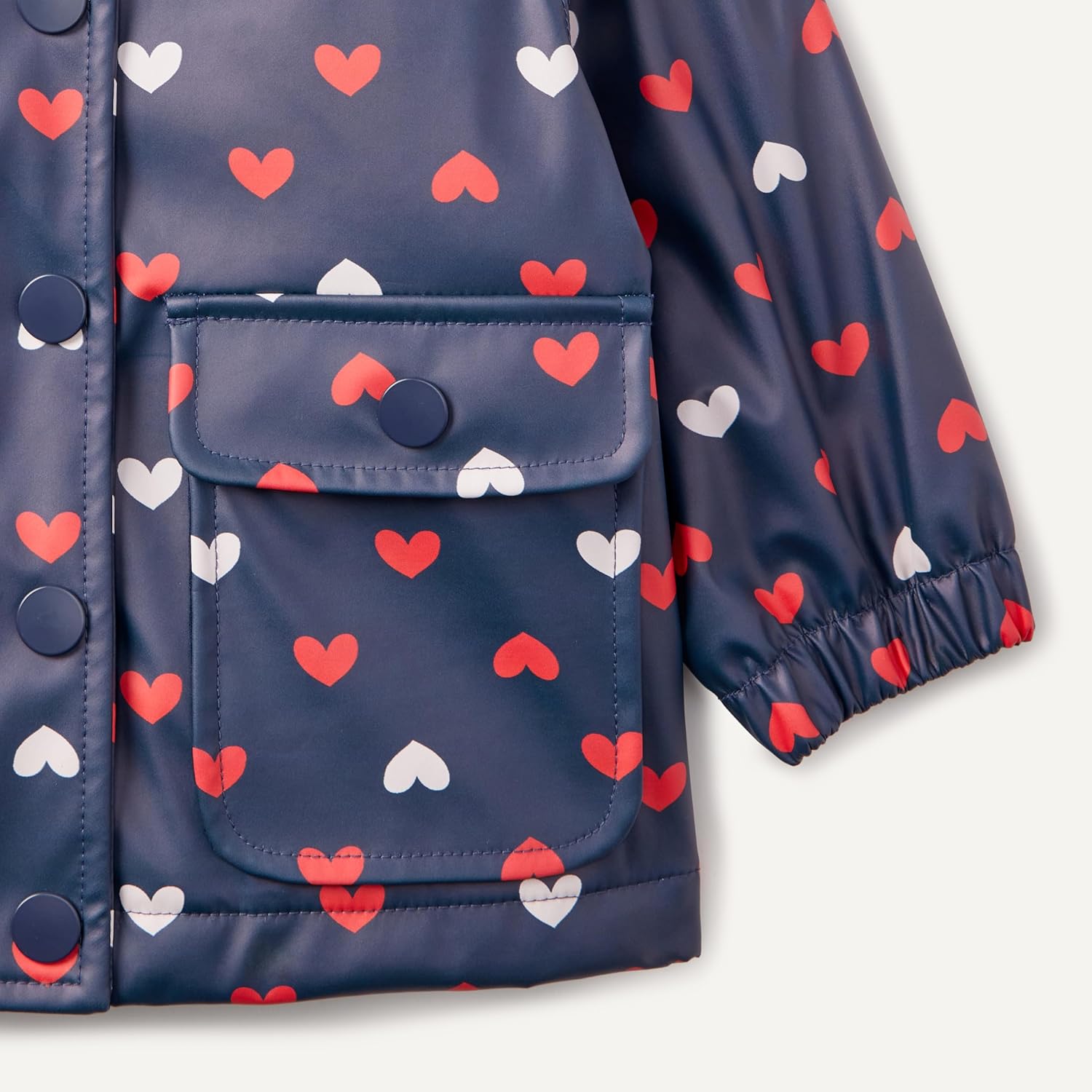Detalle de Amazon Essentials x Sofia Grainge Toddler and Baby Girls' Water-Repellent Rain Jacket