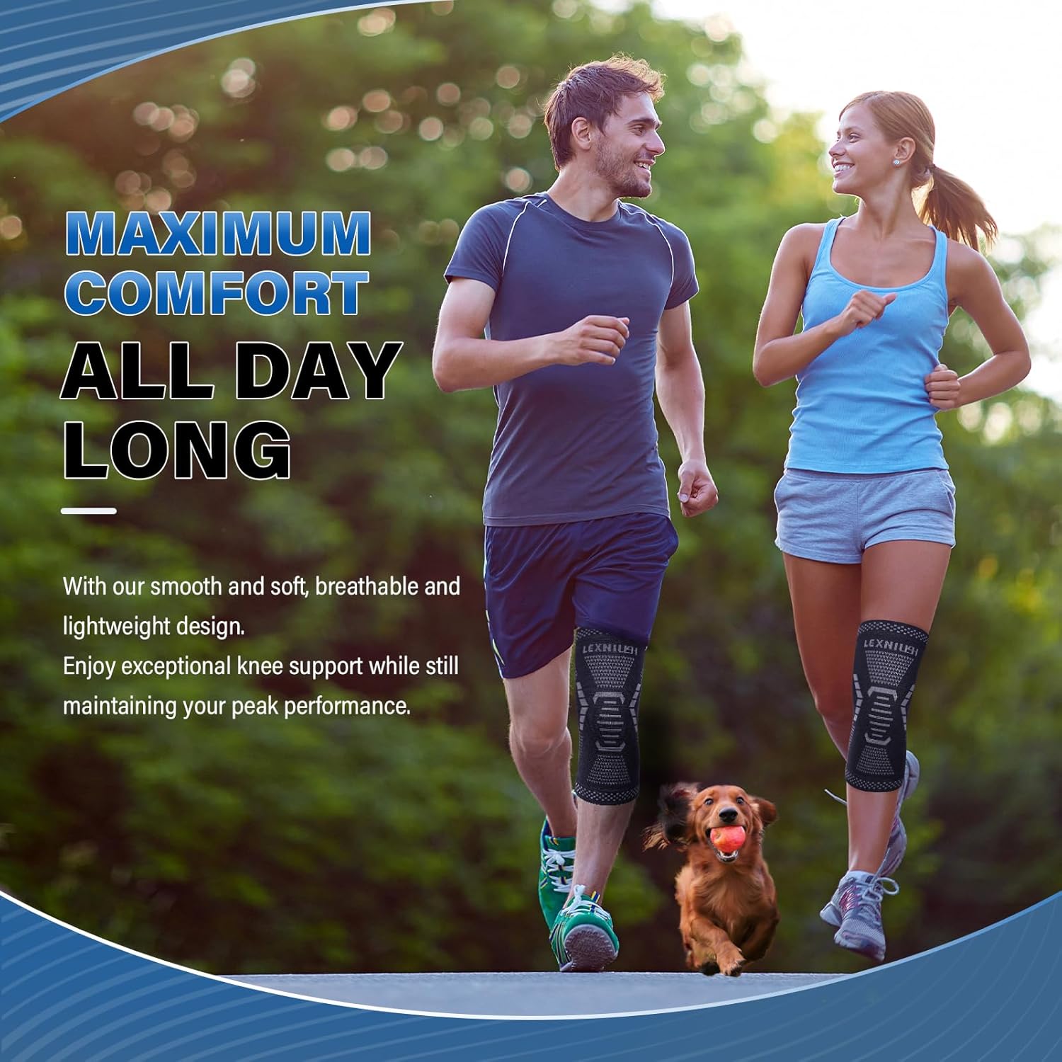 Thumbnail 5 de Lexniush Knee Support M - compression sleeve