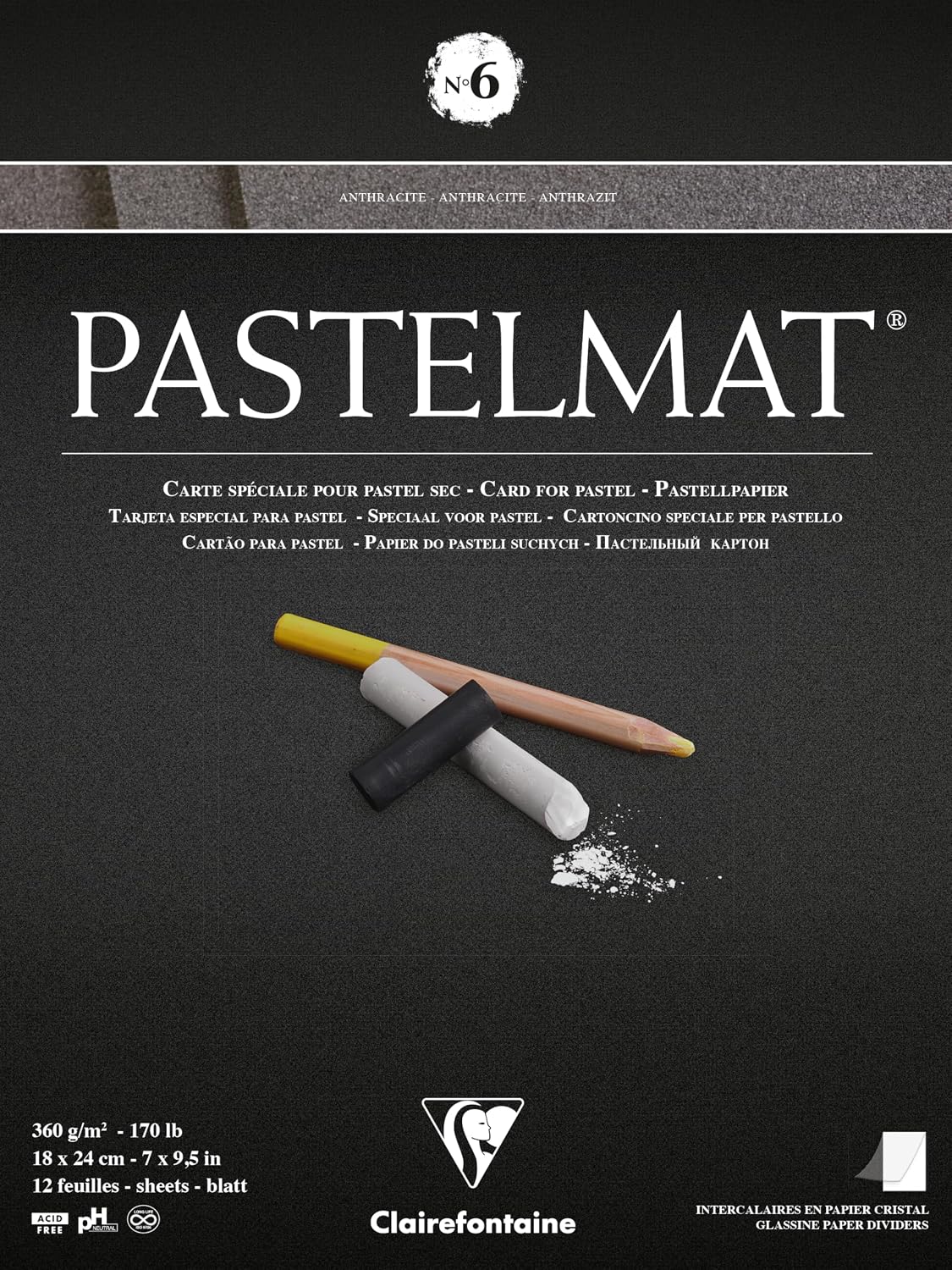 Thumbnail 6 de Clairefontaine 96017C Bloc Pastelmat 24x30 cm 360 g