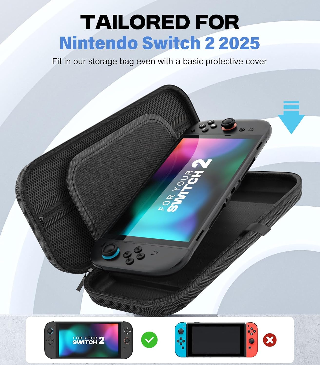 Thumbnail 1 de MoKo Carrying Case for Nintendo Switch 2, Holds 10 Cartridges