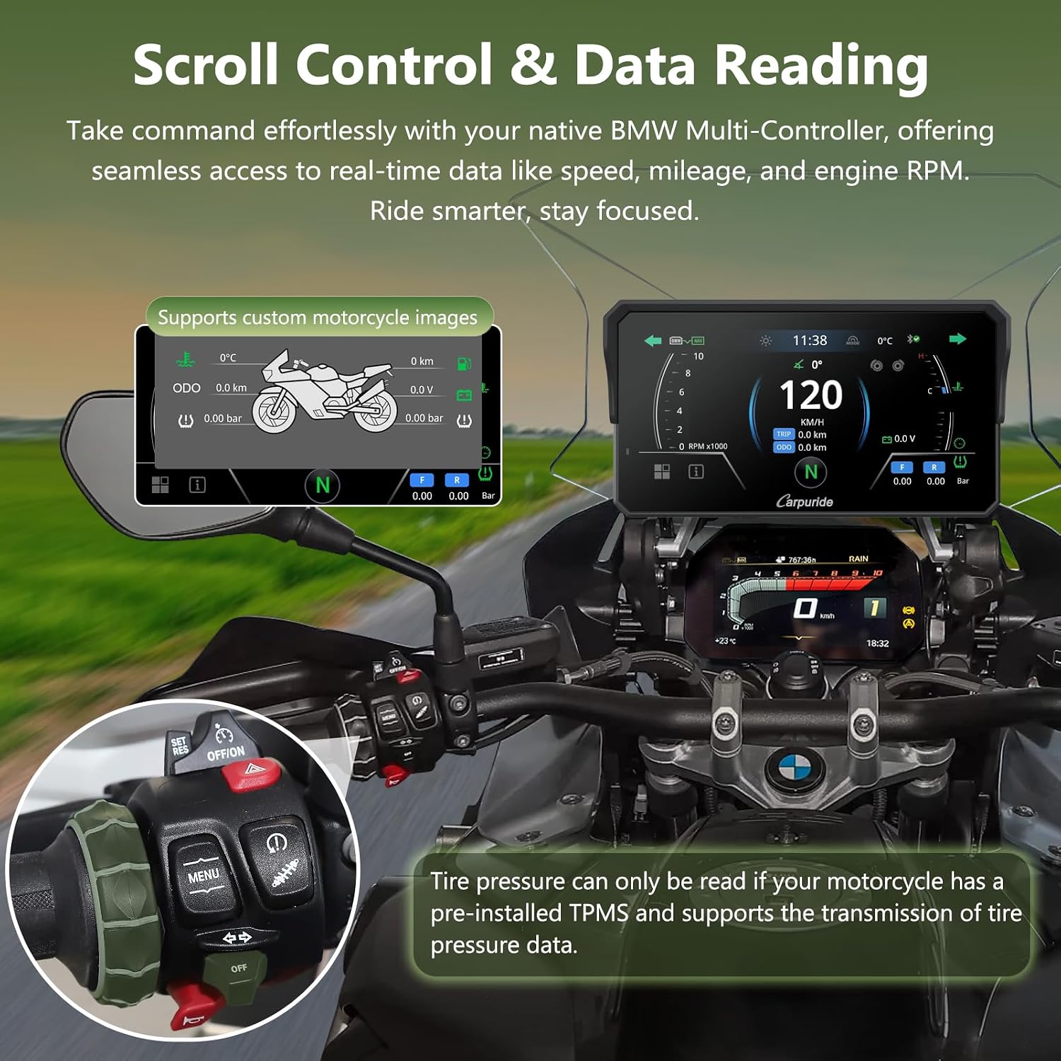 Detalle de Carpuride W602BS Pro 6.25" CarPlay Screen