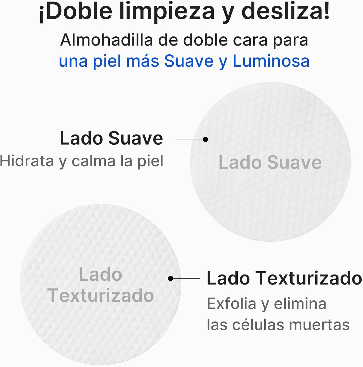 Thumbnail 5 de medicube 2.0 Tónicas faciales de doble textura con 4,5% ácido láctico AHA y almohadillas Zero Pore (70 unidades)