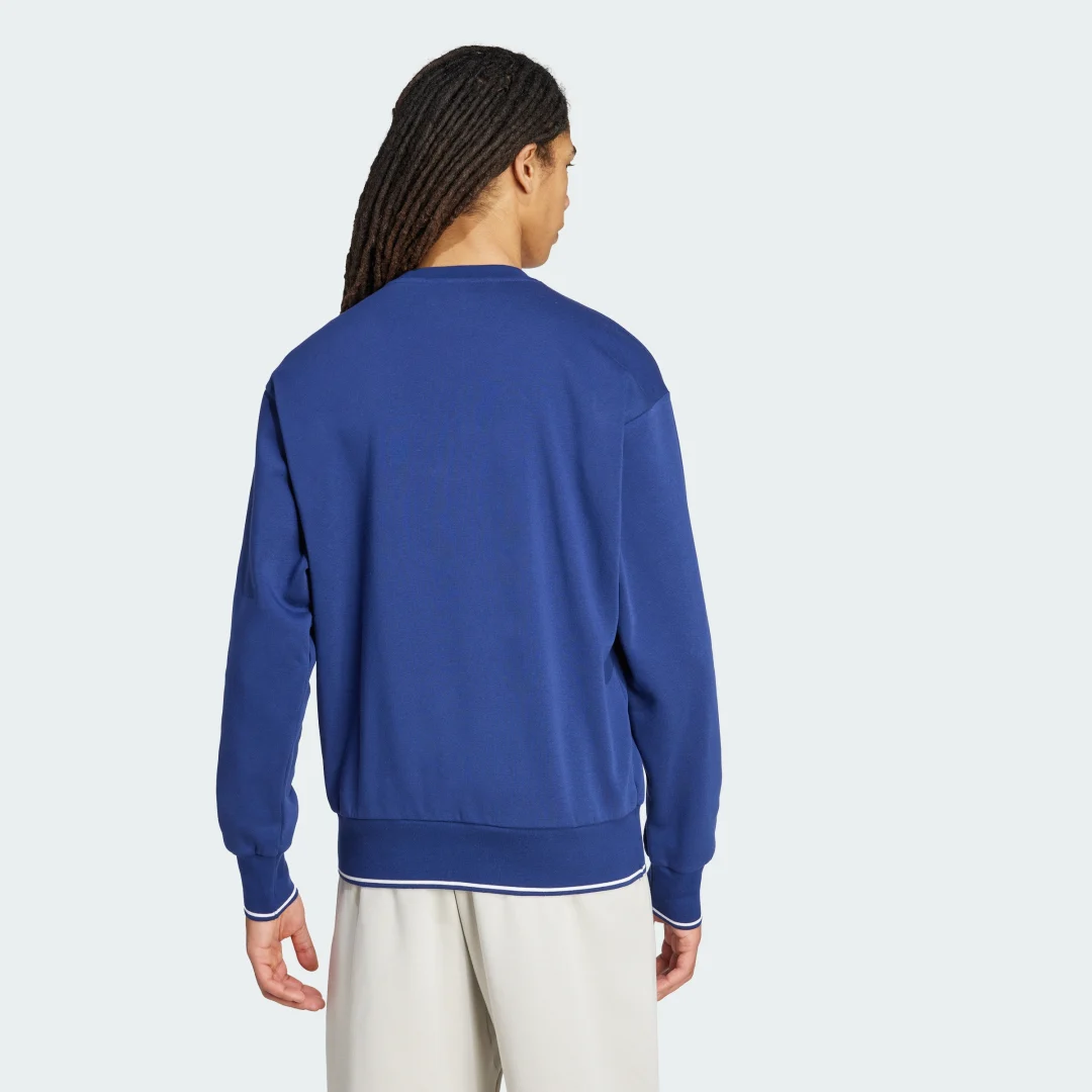 Thumbnail 1 de Sudadera de inspiración universitaria Adidas — cómodo estilo urbano en azul